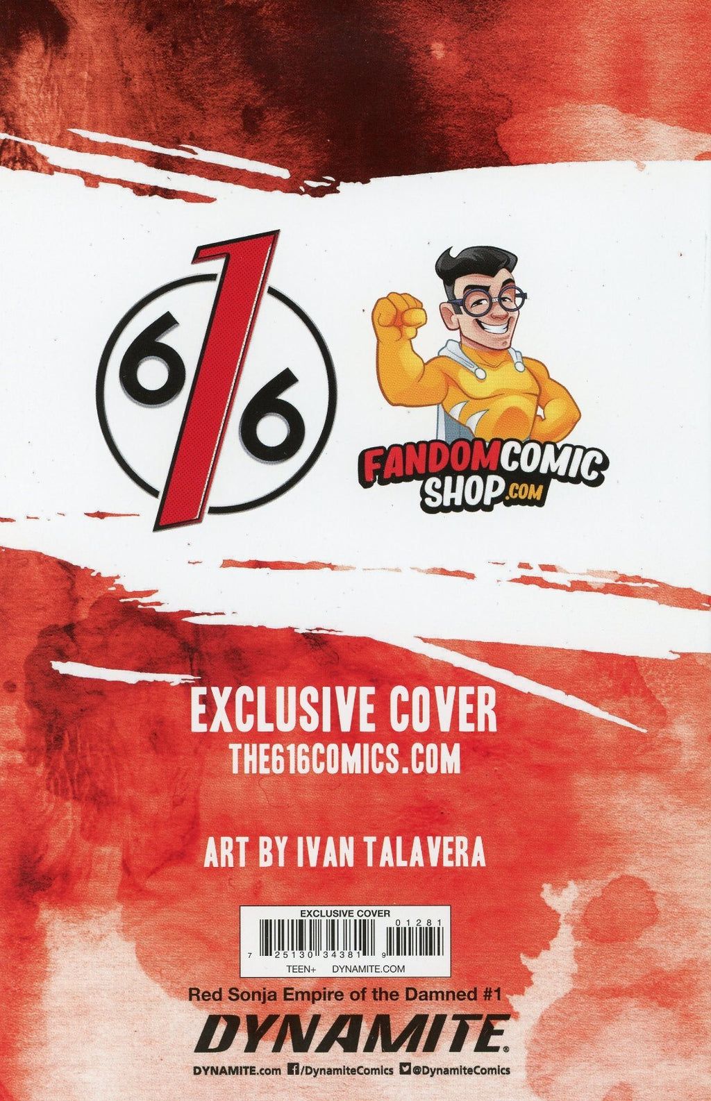 RED SONJA EMPIRE OF THE DAMNED 1 IVAN TALAVERA Virgin Variant A LTD 500