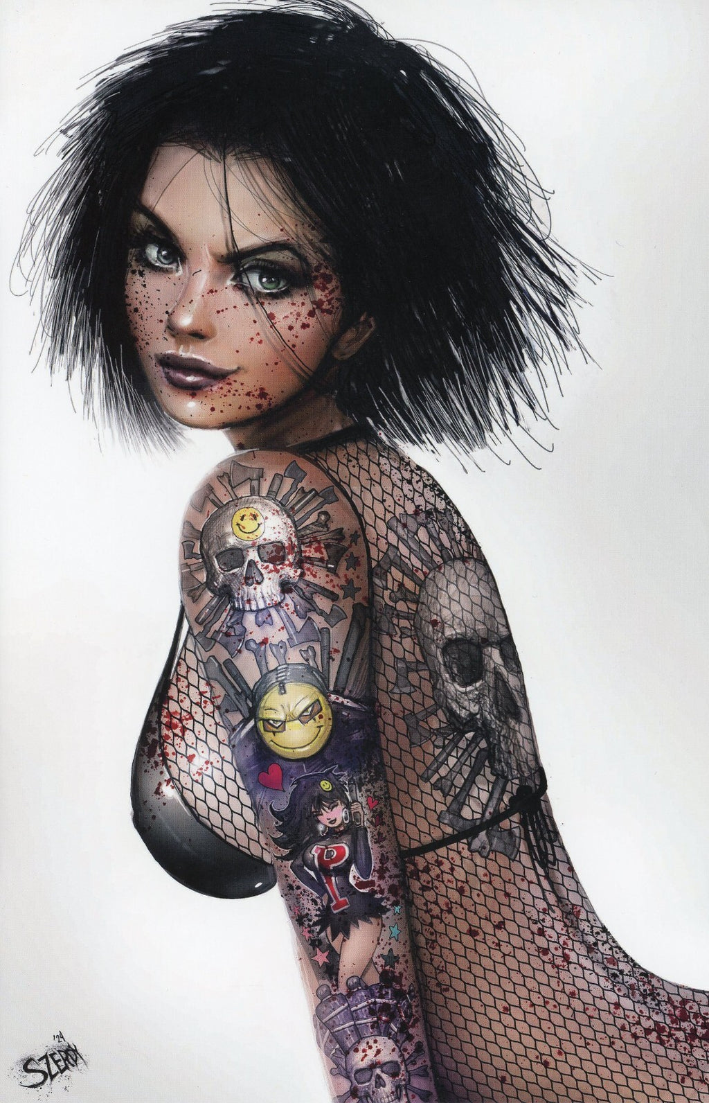 HACK SLASH BODY BAGS 1 NATHAN SZERDY 616 Virgin Tattoo Variant A LTD 500