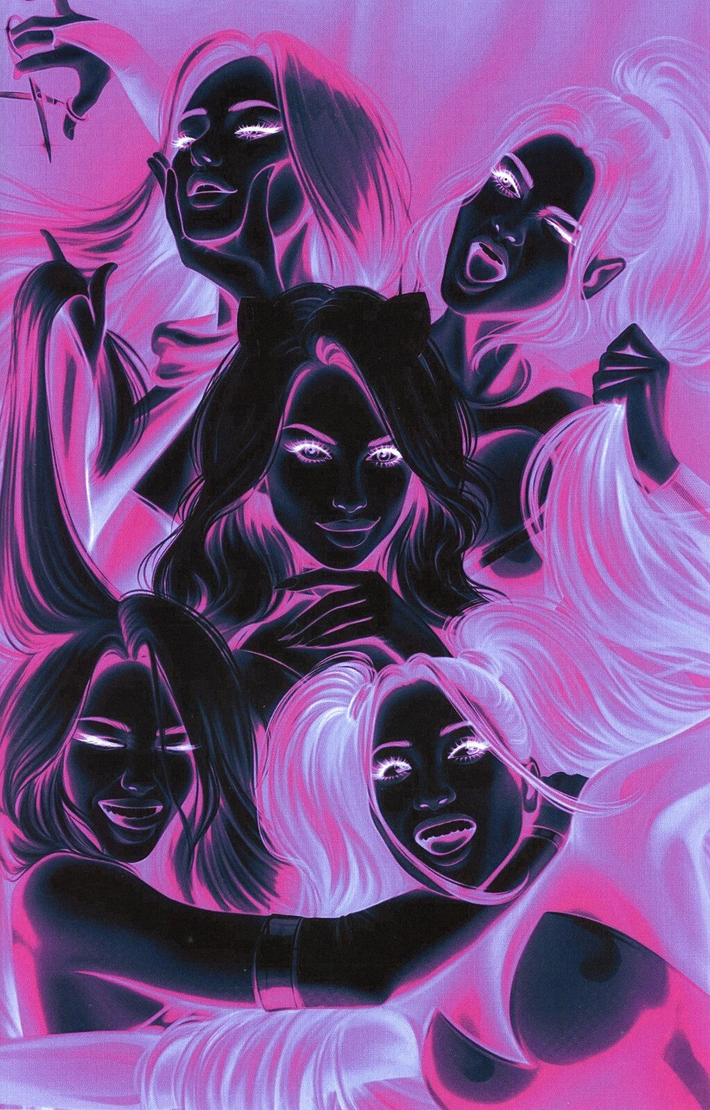 The Flawless Five #3 Kickstarter Exclusive Pink Inverted Premier Cover