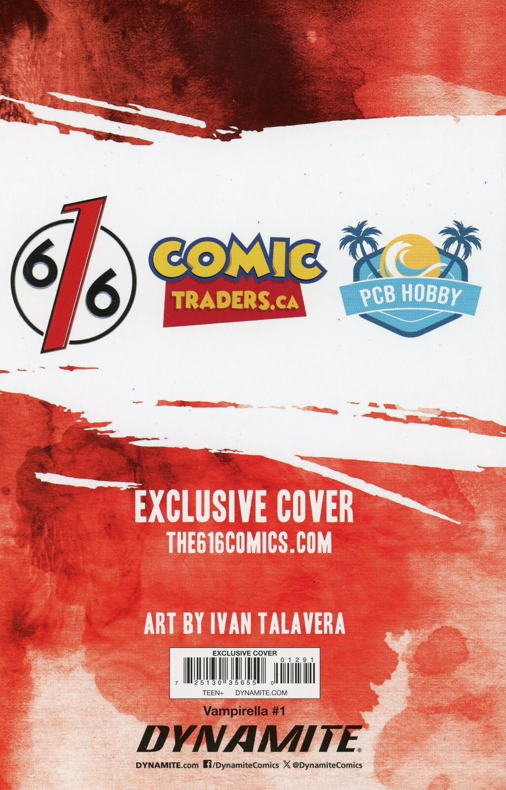VAMPIRELLA #1 IVAN TALAVERA 616 COMICS Virgin Variant B LTD 500