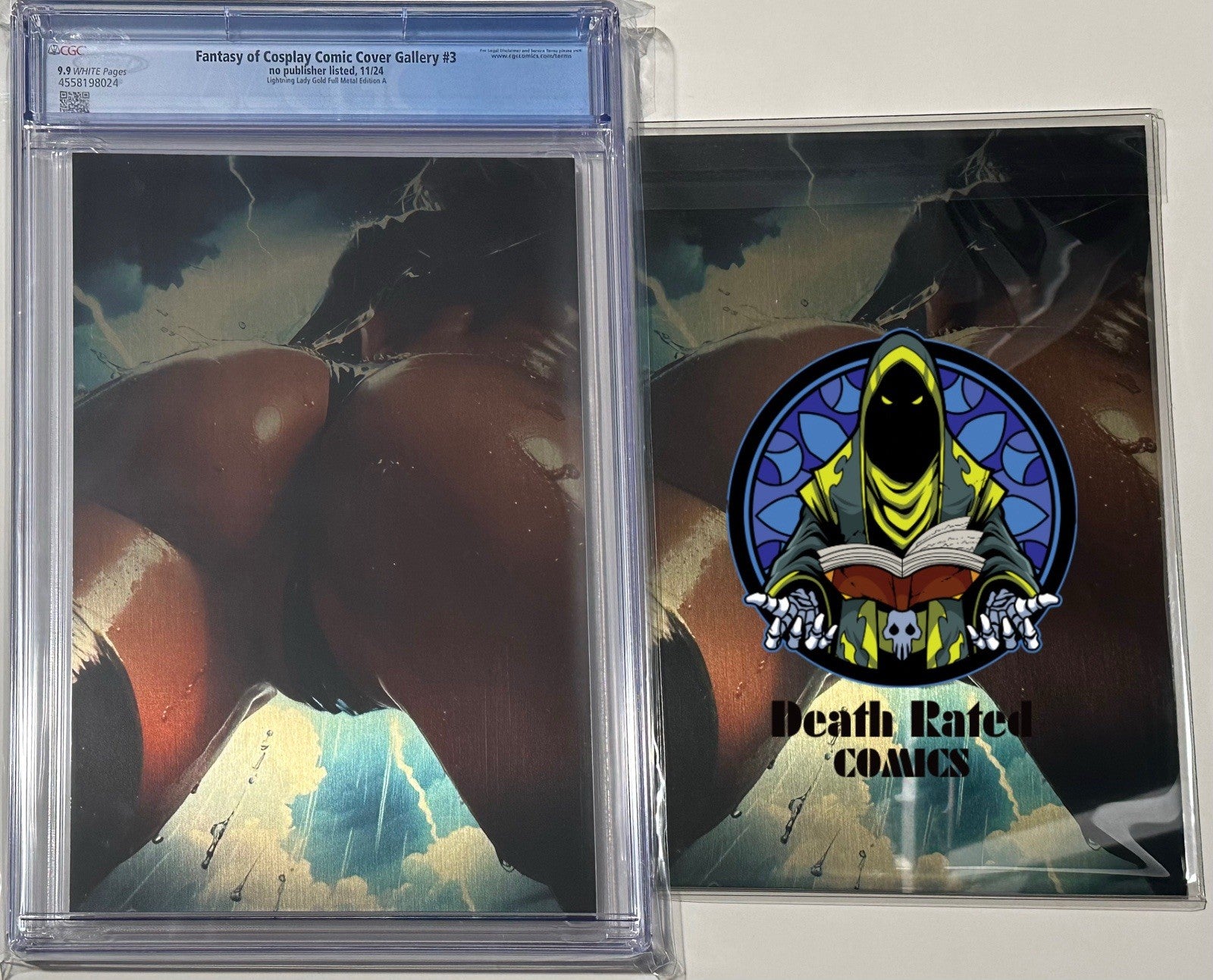 Fantasy of Cosplay Storm Cosplay Set of 2 Full Gold Metal Jacket 1/1 CGC 9.9