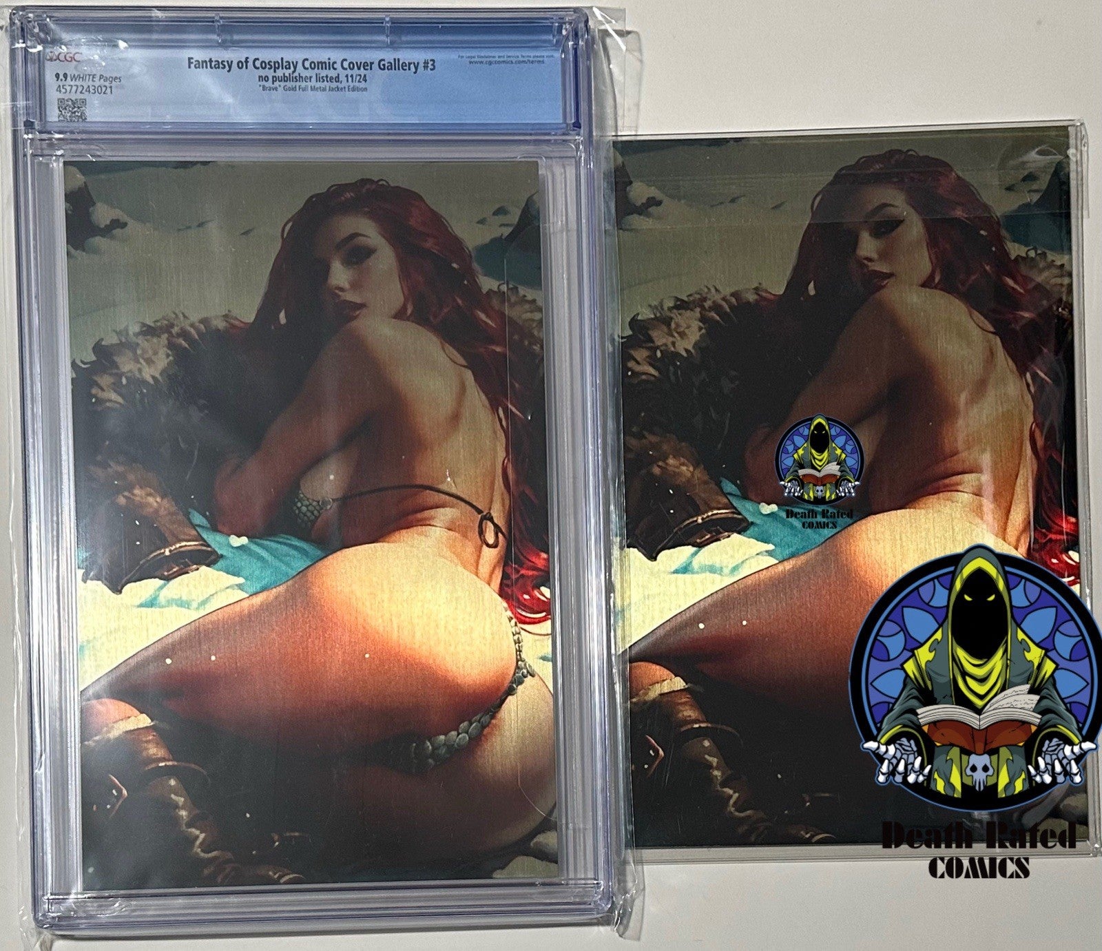 Fantasy of Cosplay Brave Cosplay Set of 2 Full Gold Metal Jacket 1/1 CGC 9.9