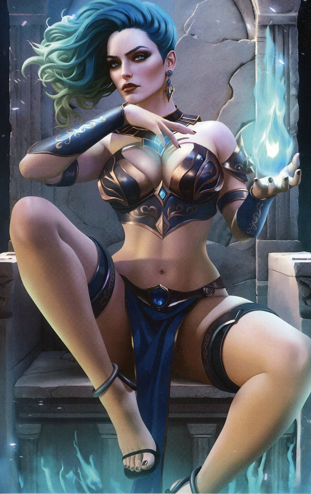 M House Peyton Blue Woman of War Hades Virgin Nice Variant