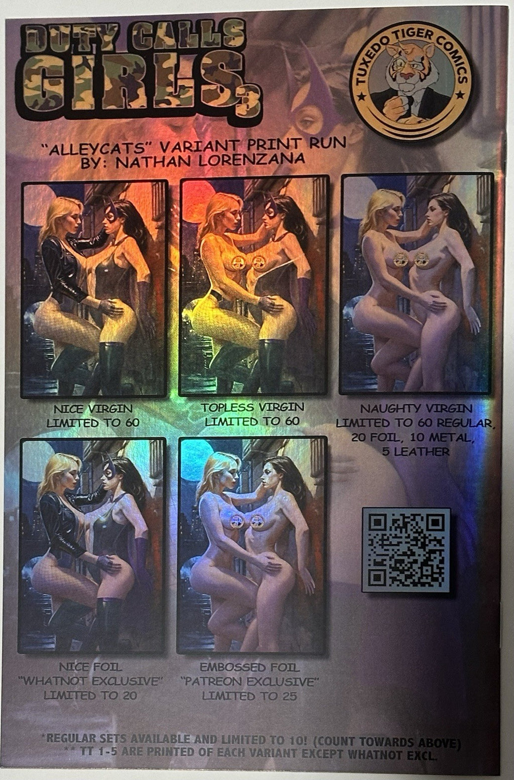 Duty Calls Girls 3 Alleycats Naughty Patreon Foil Ltd 25 By Nathan Lorenzana