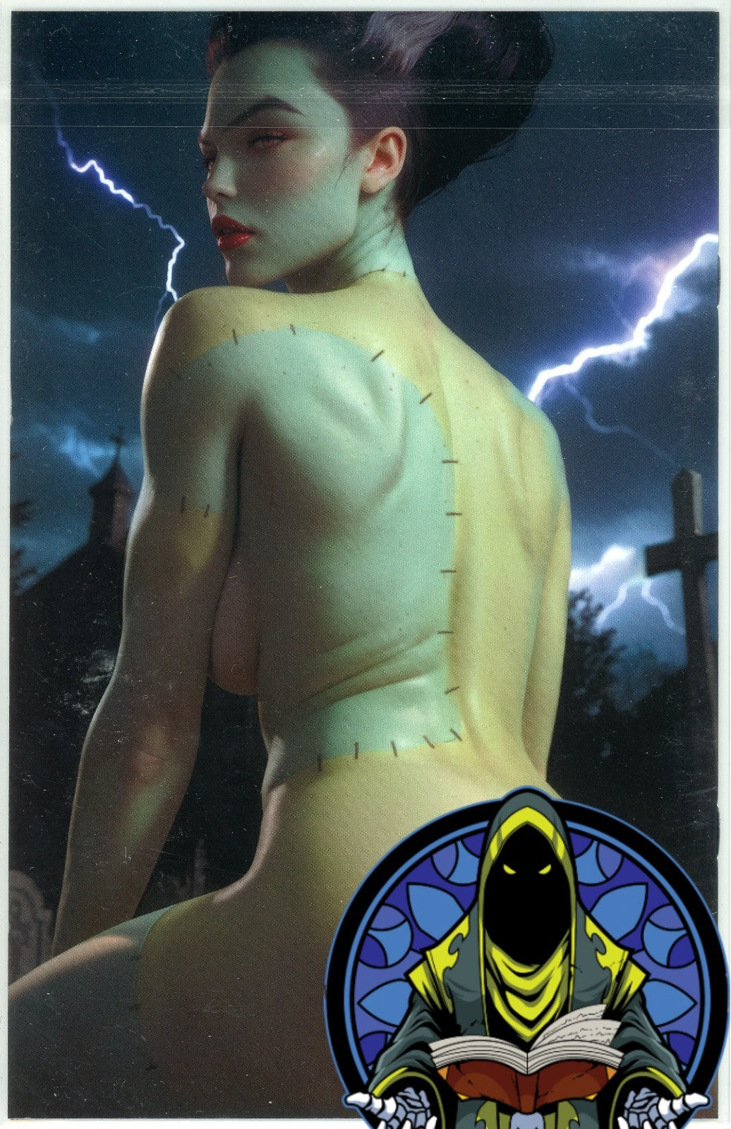 Fantasy of Cosplay Bride of Frankenstein Cosplay Virgin Variant Cover Ltd 100