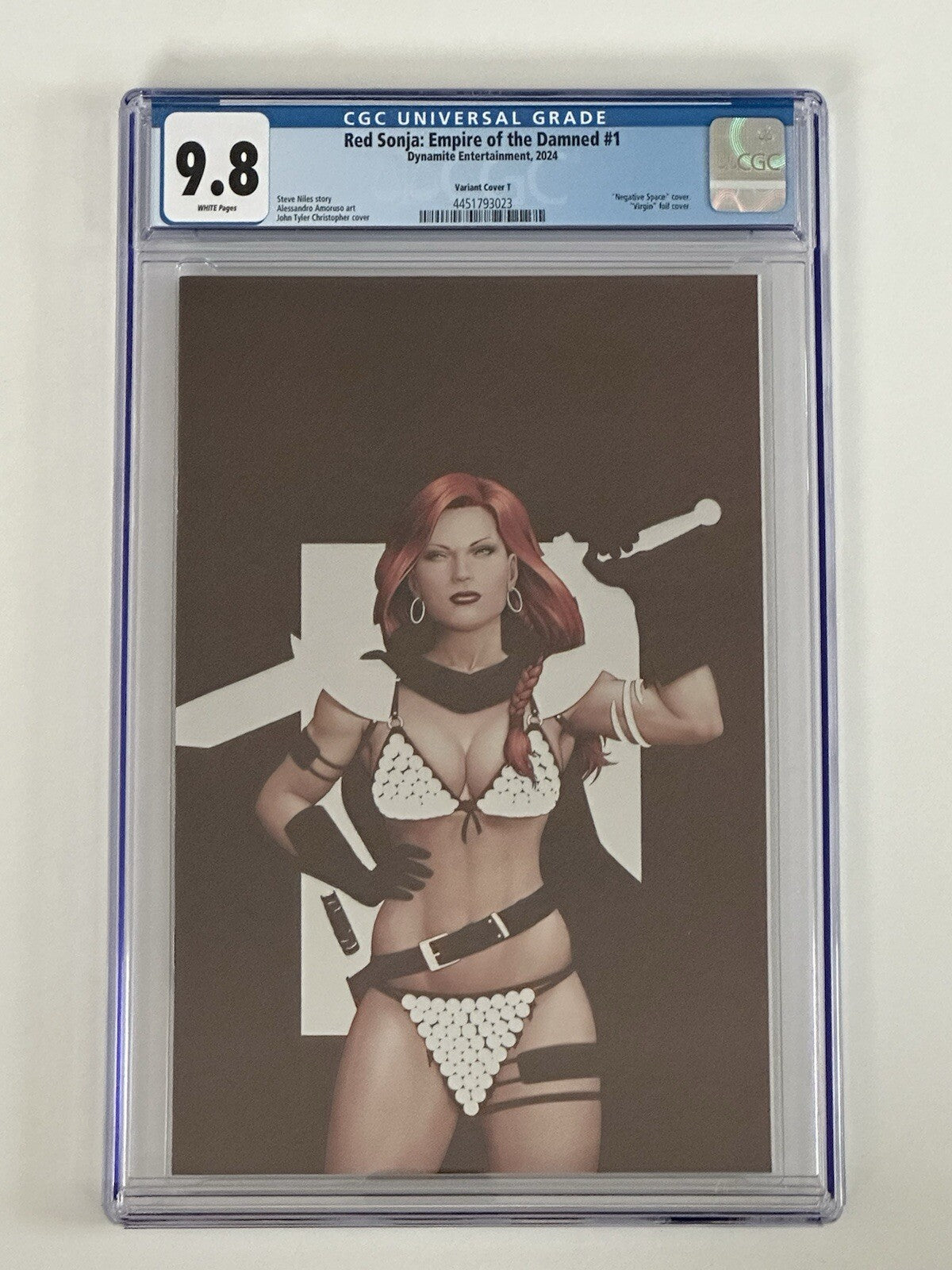 Red Sonja Empire of the Damned #1 CGC 9.8 Cover T Christopher Foil Virgin