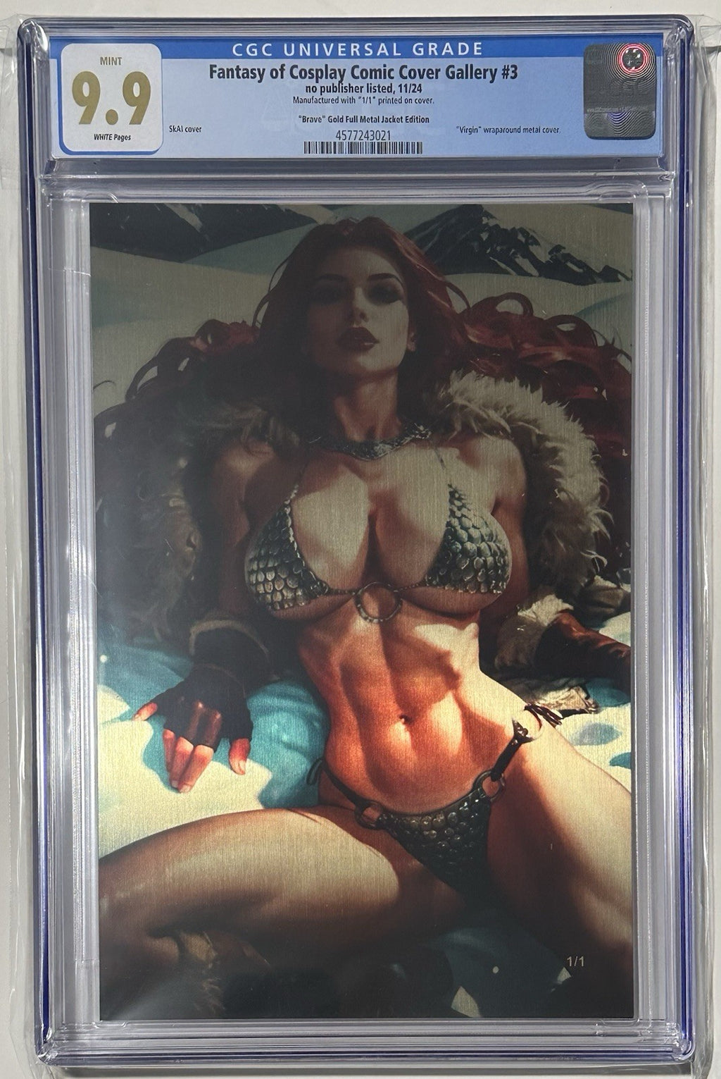 Fantasy of Cosplay Brave Cosplay Set of 2 Full Gold Metal Jacket 1/1 CGC 9.9