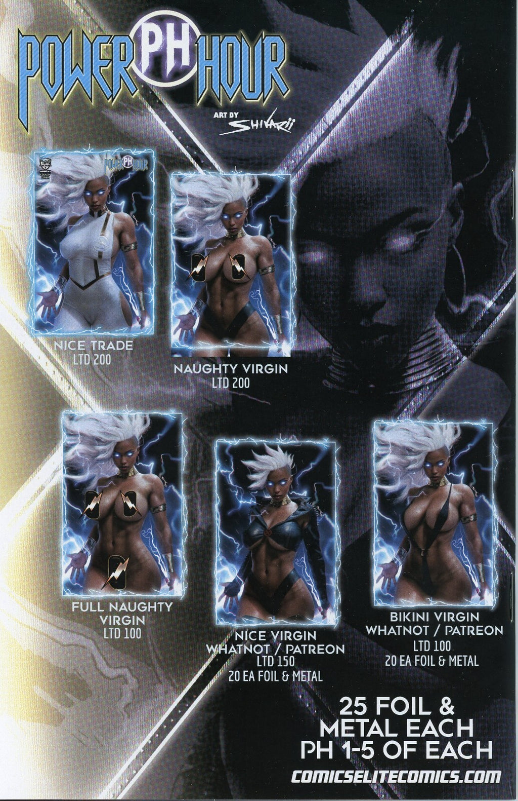 Power Hour #2 Shikarii Storm Cosplay Nice Trade Dress Lightning Girl Ltd 200