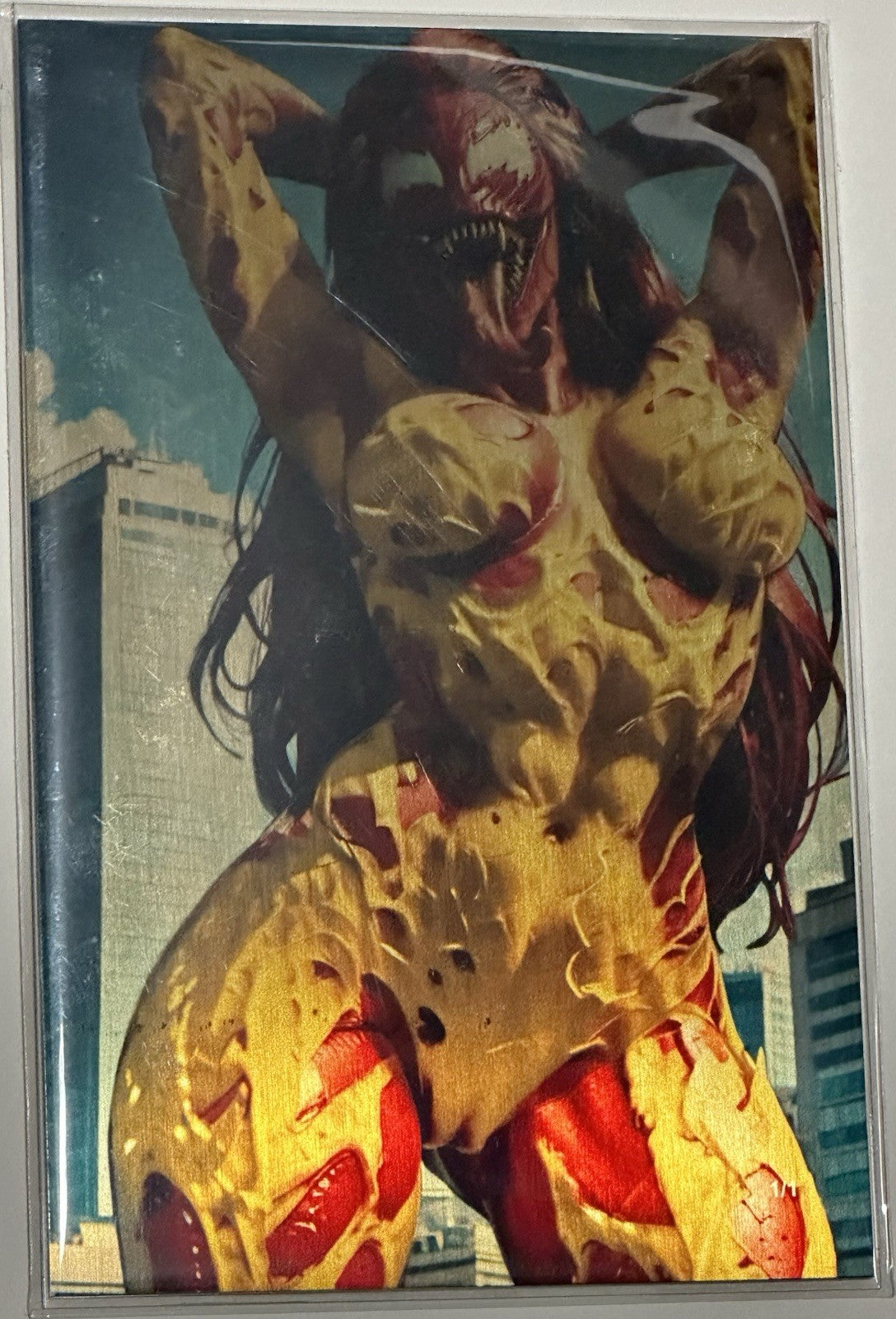 Fantasy of Cosplay Comic Scream Mary Jane Full Gold Metal Jacket 1/1 Set of 2