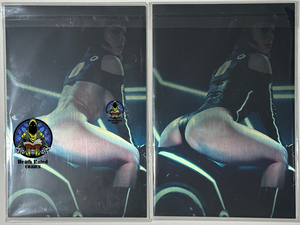 Fantasy of Cosplay Quorra Tron Cosplay Set Of 2 Full Gold Metal Jacket 1/1