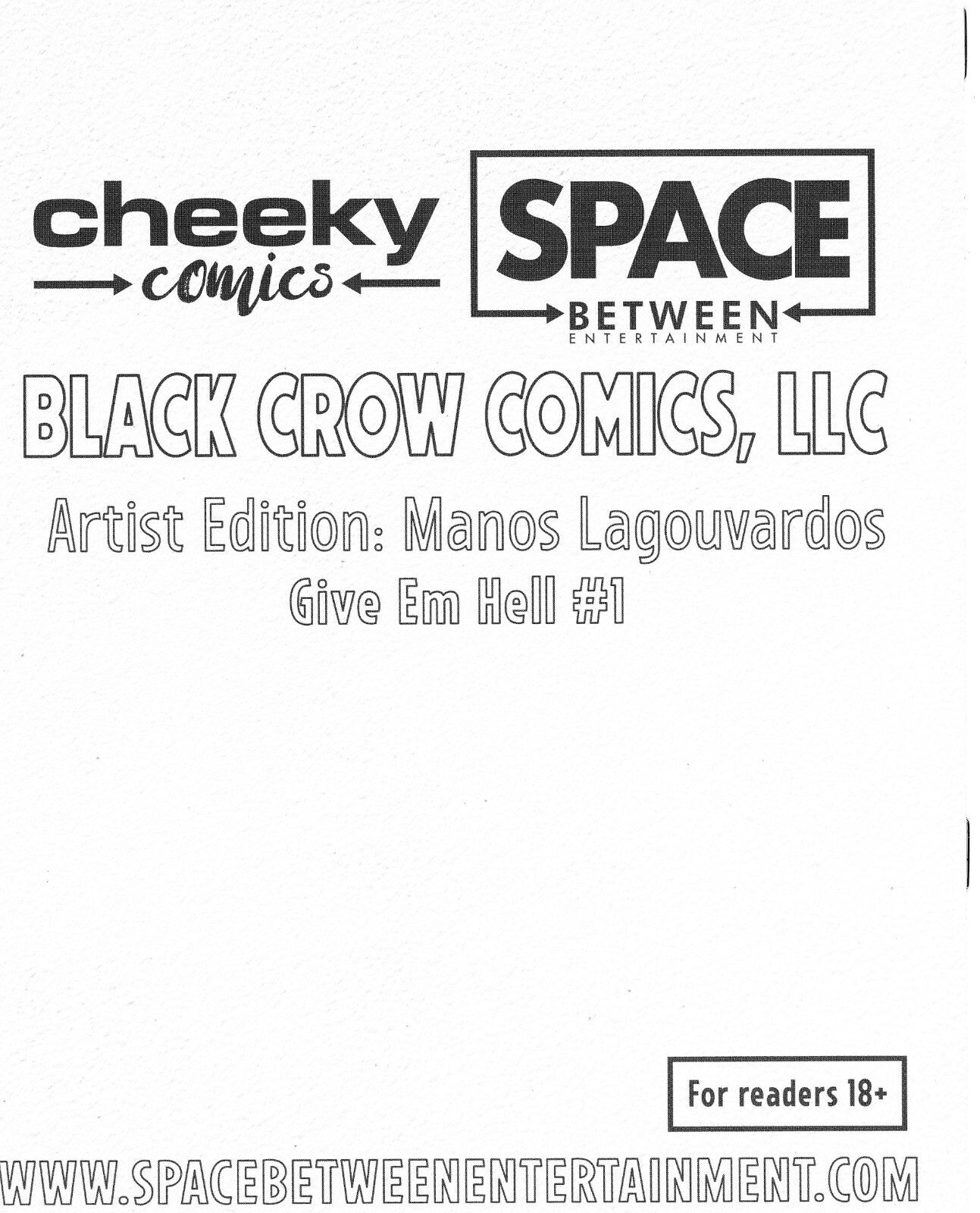Give EM Hell #1 Artist Edition Manos Lagouvardos Exclusive Virgin Variant