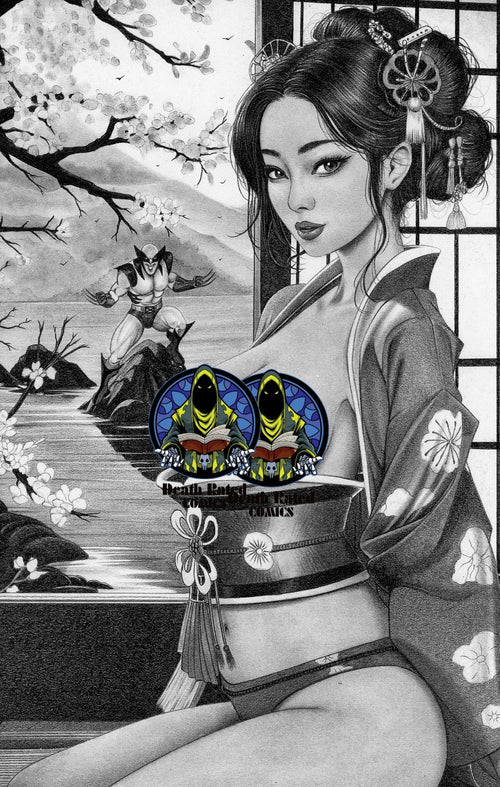 Duty Calls Girls 3 Cherry Blossom Topless Black & White Virgin By Grayson Ltd 50