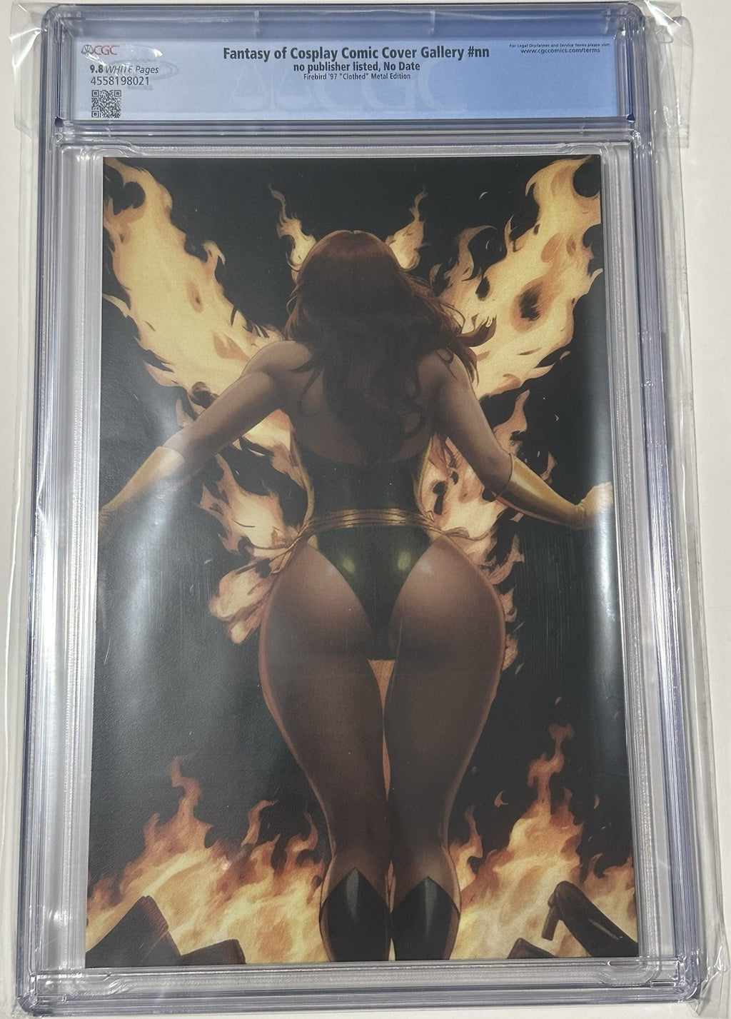 Fantasy of Cosplay Phoenix Firebird Virgin Variant '97 METAL Set of 2 CGC 9.8