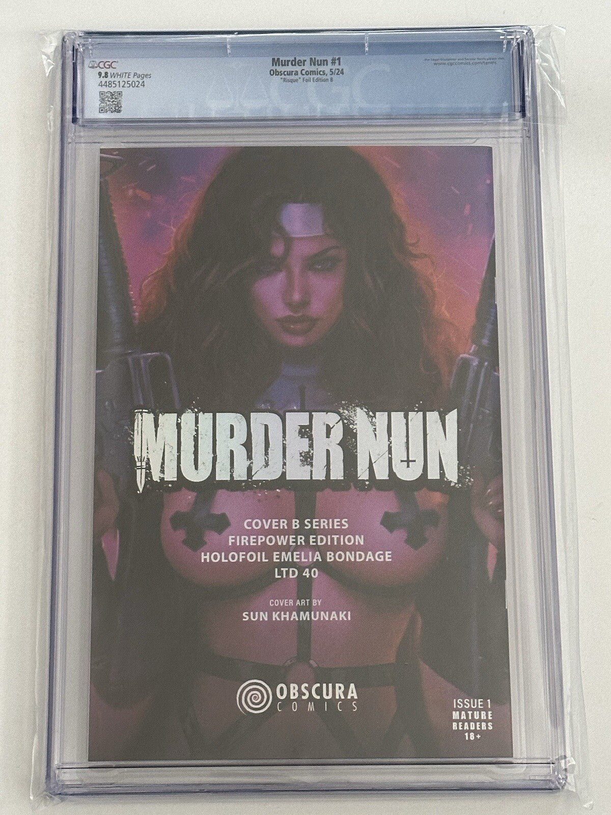 Murder Nun #1 Khamunaki Firepower FOIL Bondage Virgin Variant Ltd 40 Kickstarter