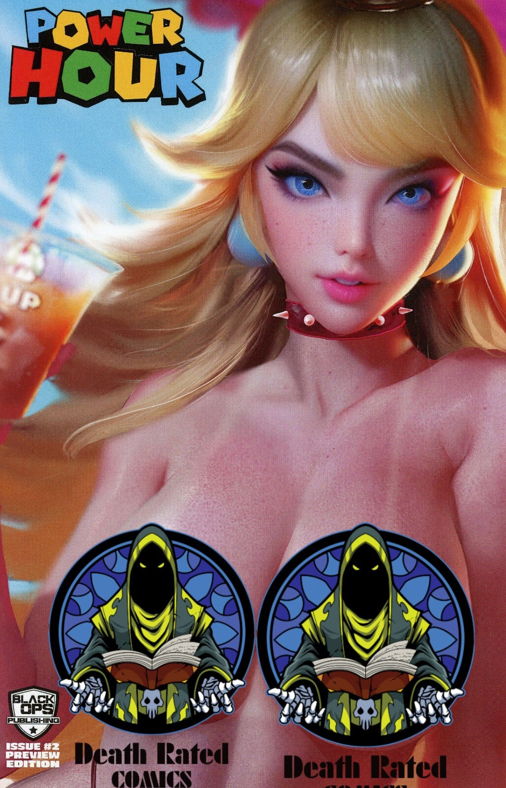 Power Hour Shikarii Princess Peach Cosplay Close-Up Topless