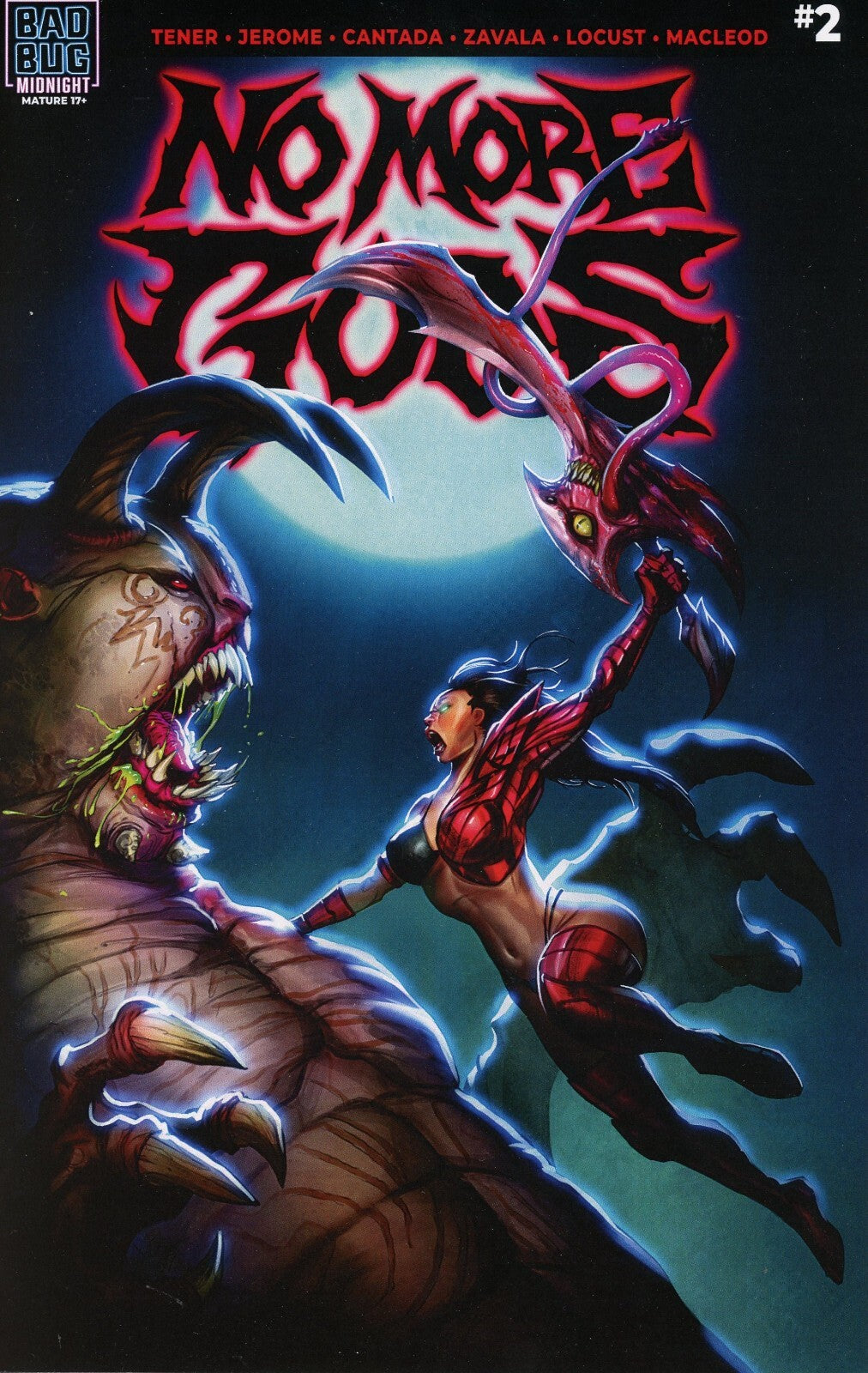 No More Gods #2 Cover A Nice By Stan and Zork Bad Bug Midnight