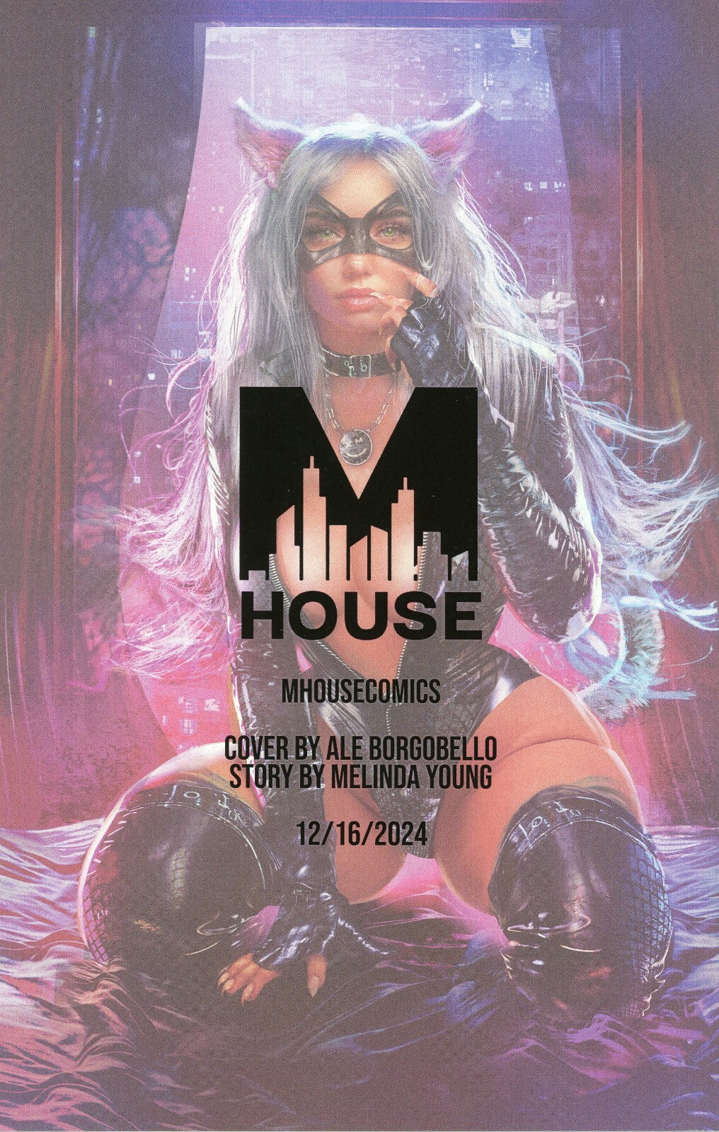 M House Peyton Blue Magic Cat Ale Borgobello Trade Nude Variant Melinda Comics