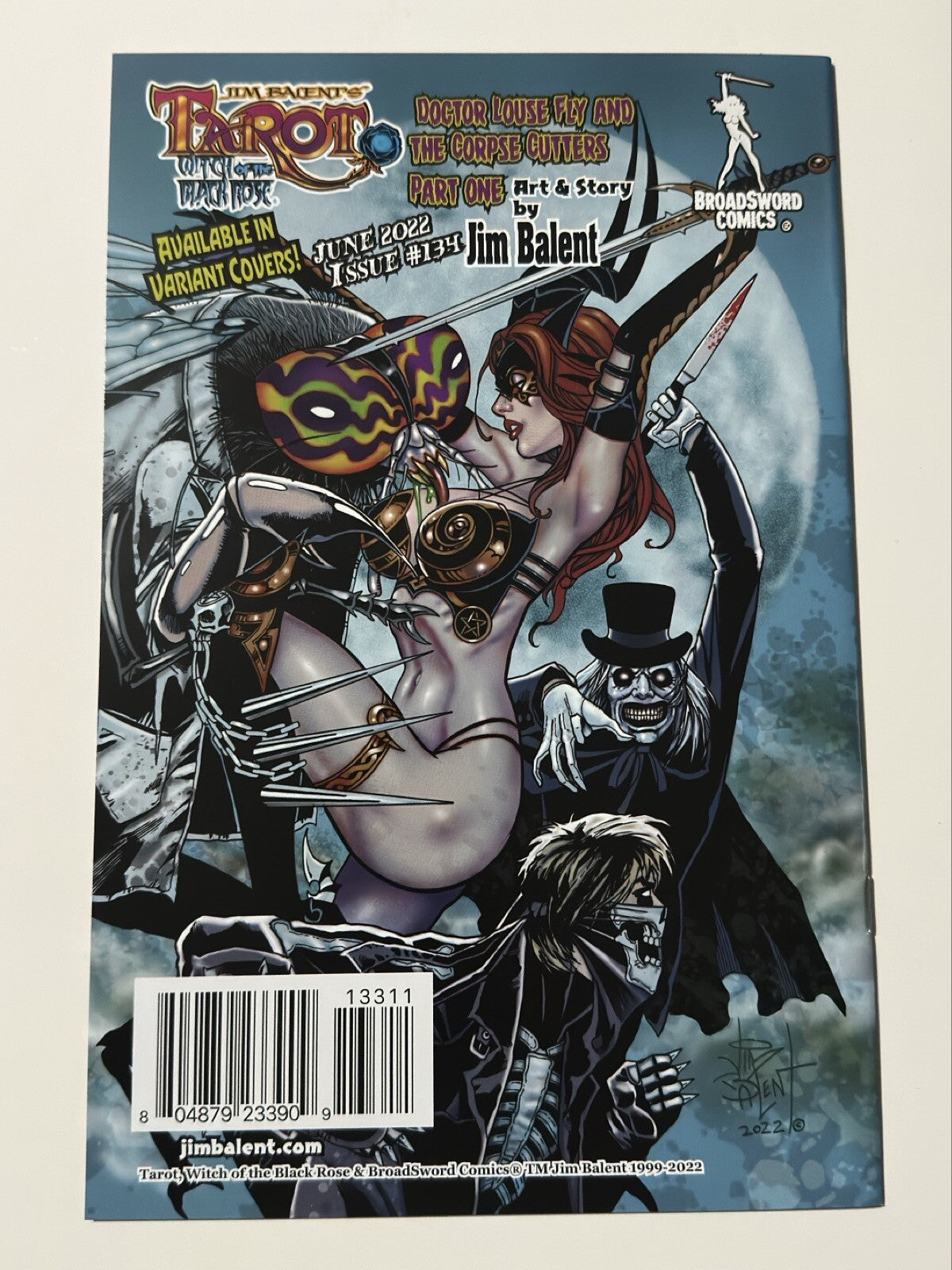 Tarot Witch of the Black Rose #133 2022 BroadSword Comics