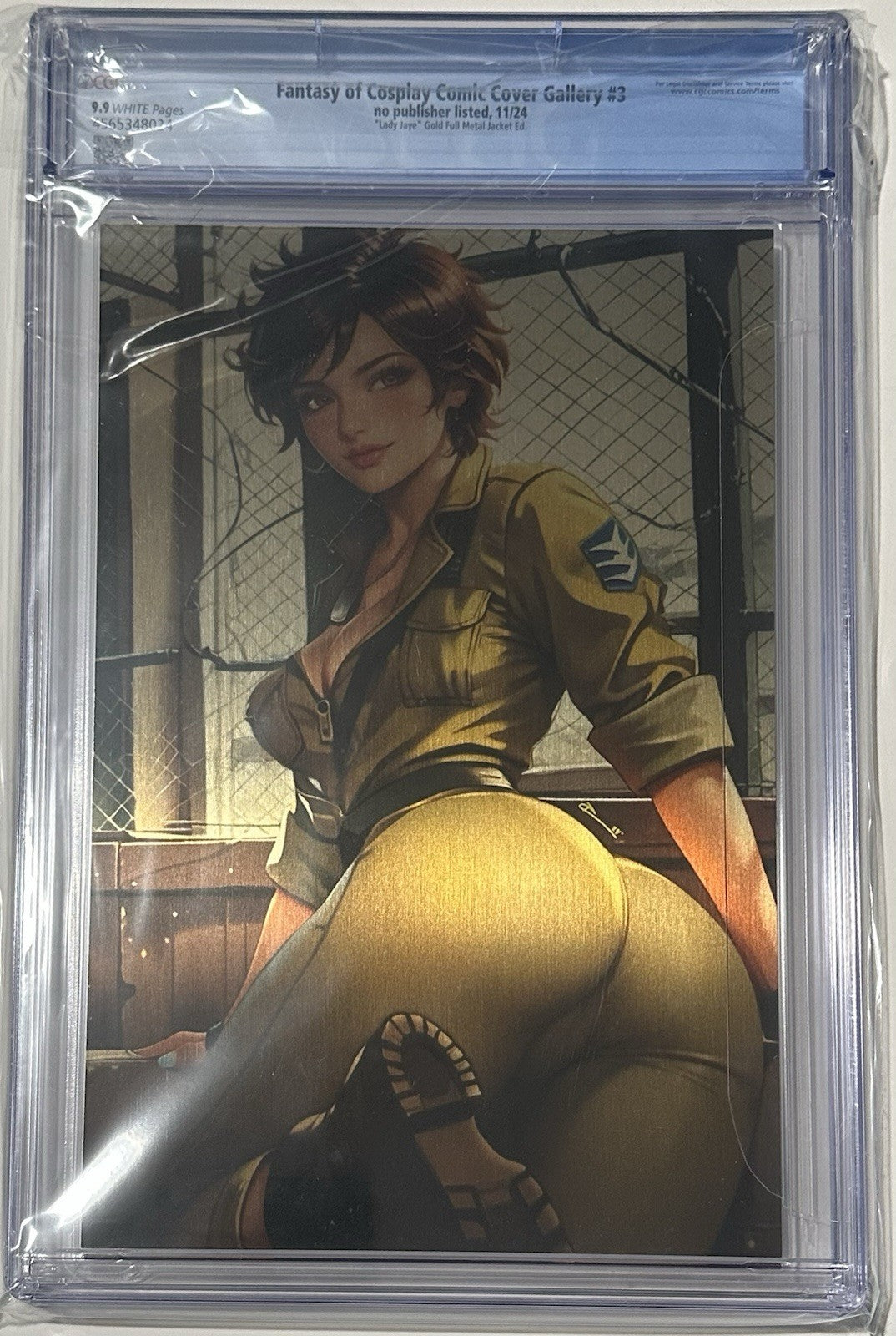 Fantasy of Cosplay Lady Jaye Cosplay Set of 2 Full Gold Metal Jacket 1/1 CGC 9.9