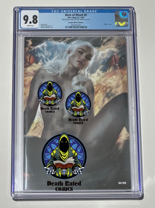 Born of Blood #6 Shikarii FULL Chase Burnt CGC 9.8 Daenerys Game of Thrones