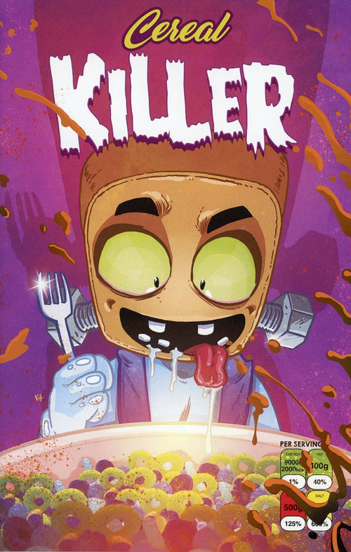 Cereal Killer #1 Cover FrankenWaffle By Kit Wallis Bad Bug Media