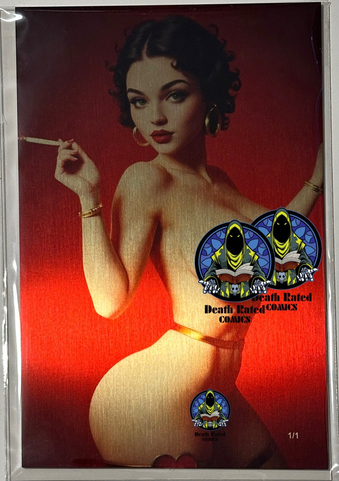 Fantasy of Cosplay Betty Boop 1/1 Full Gold Metal Jacket