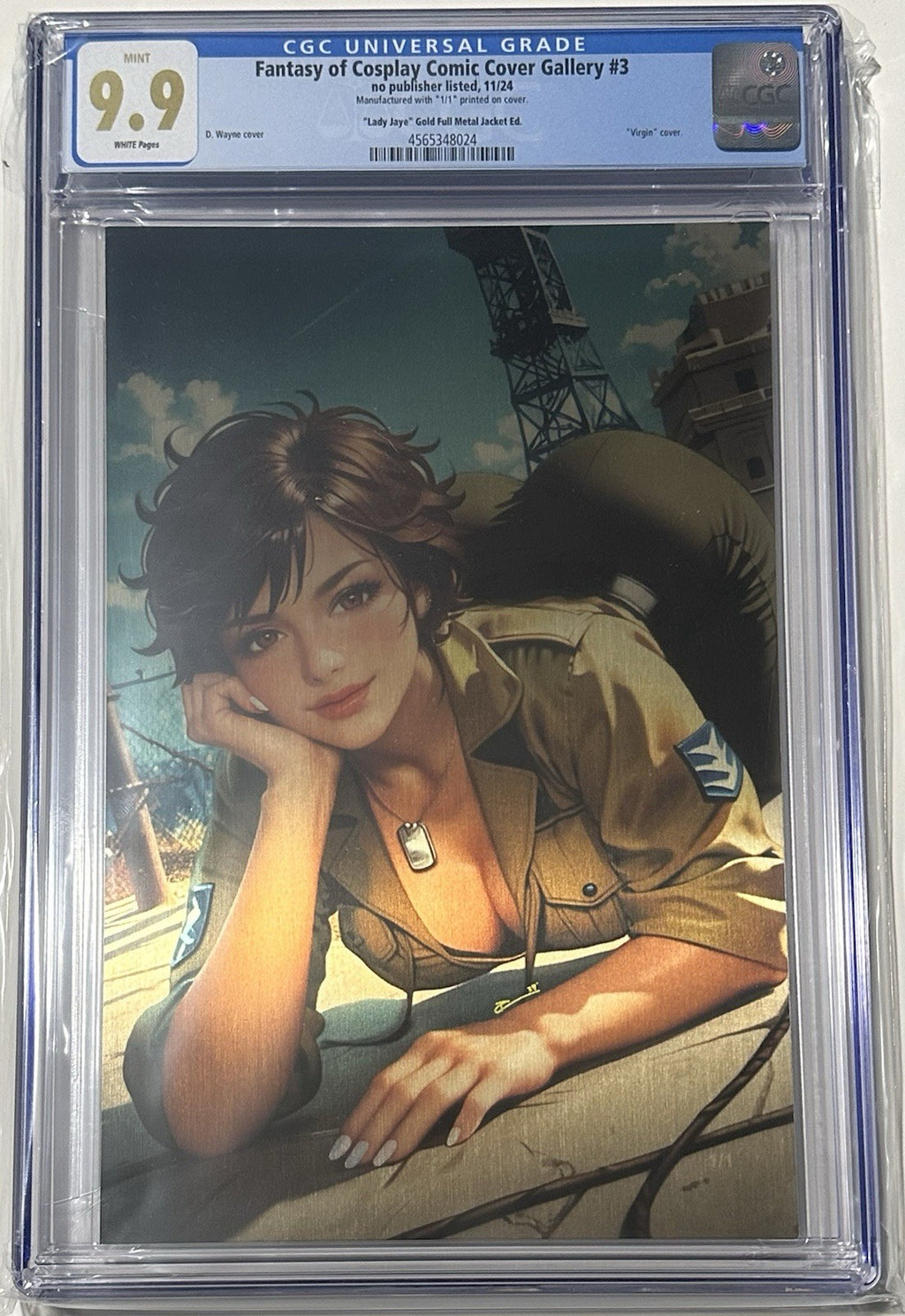 Fantasy of Cosplay Lady Jaye Cosplay Set of 2 Full Gold Metal Jacket 1/1 CGC 9.9