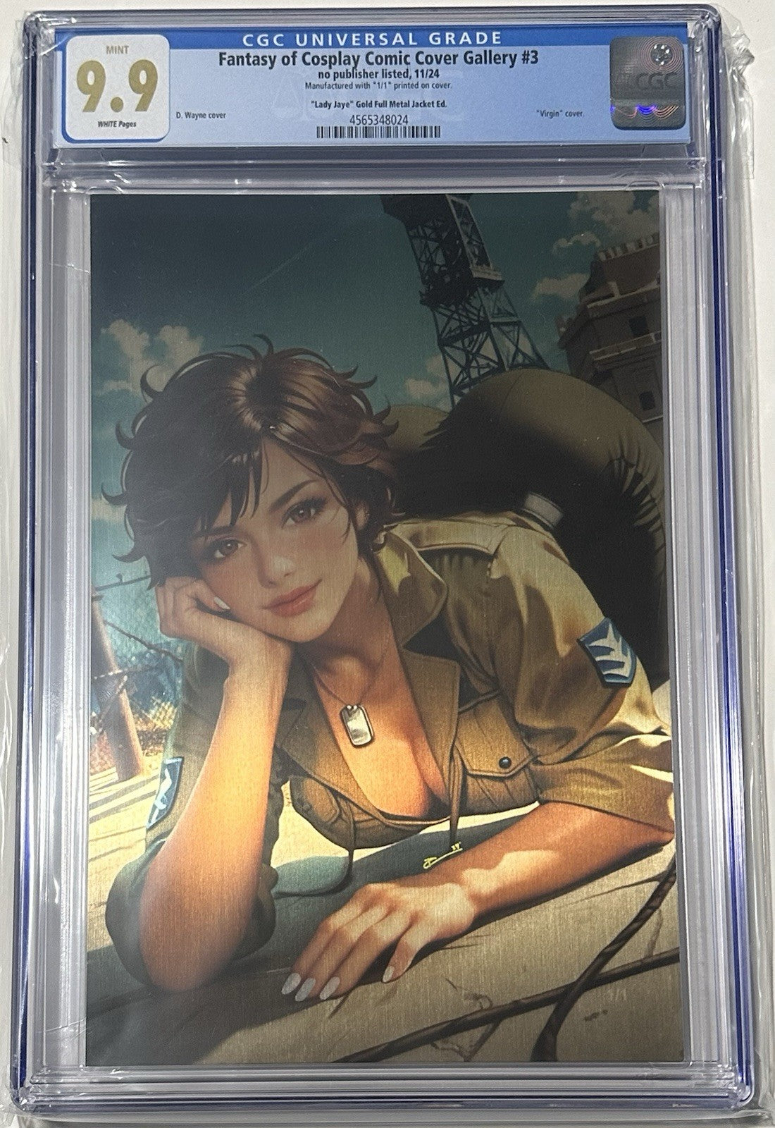 Fantasy of Cosplay Lady Jaye Cosplay Set of 2 Full Gold Metal Jacket 1/1 CGC 9.9