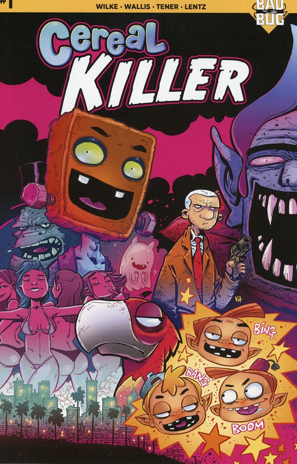 Cereal Killer #1 Cover By Kit Wallis Bad Bug Media