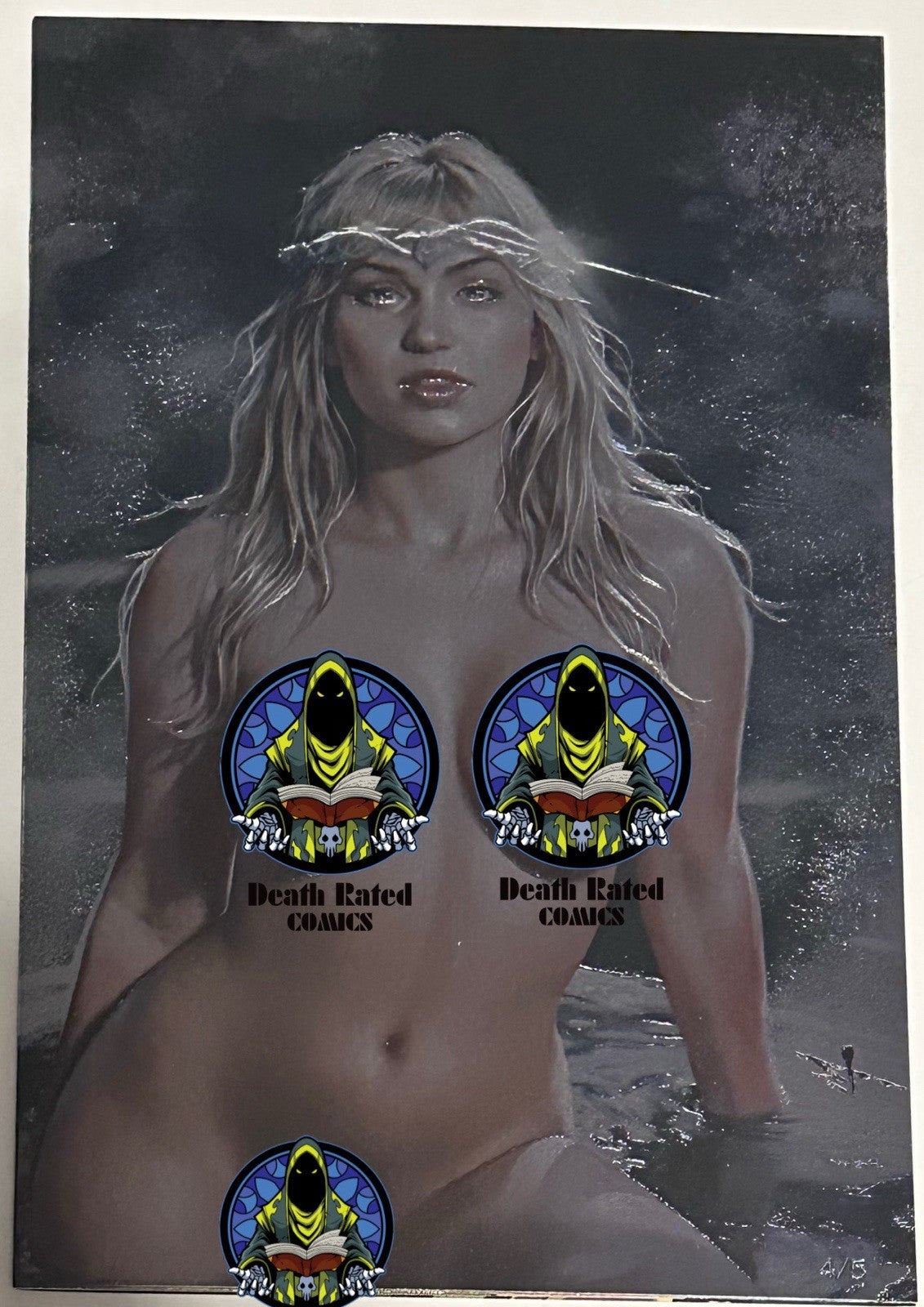 Duty Calls Girls 3 Queen of the Rings Naughty Embossed METAL By M Turini PE 4/5