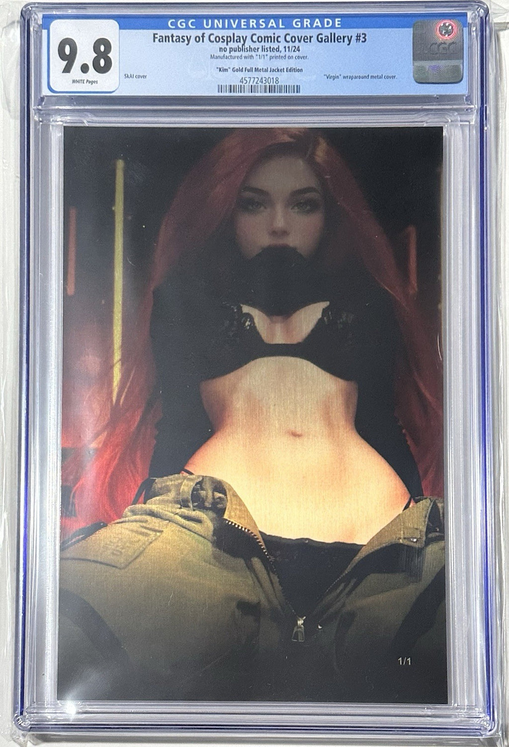 Fantasy of Cosplay Kim Cosplay Set of 2 Full Gold Metal Jacket 1/1 CGC 9.8