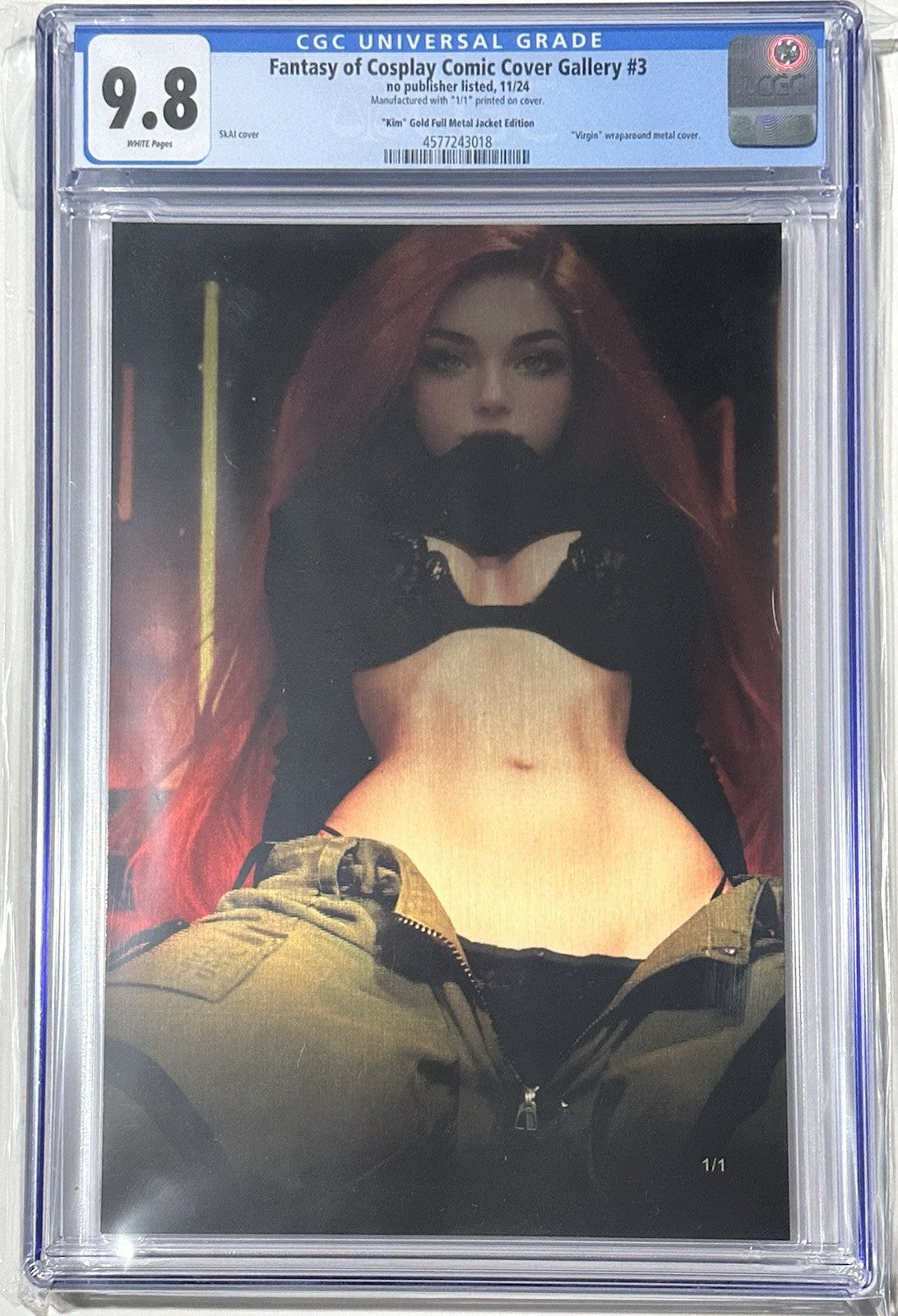 Fantasy of Cosplay Kim Cosplay Set of 2 Full Gold Metal Jacket 1/1 CGC 9.8