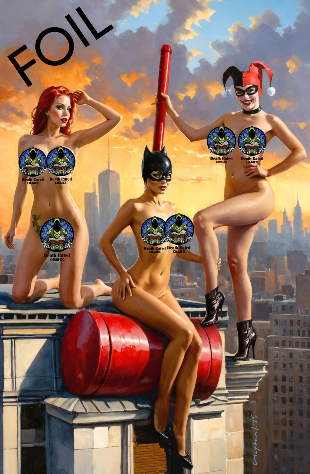 Duty Calls Girls 3 Gotham Sirens FOIL Virgin Naughty PE 2/30
