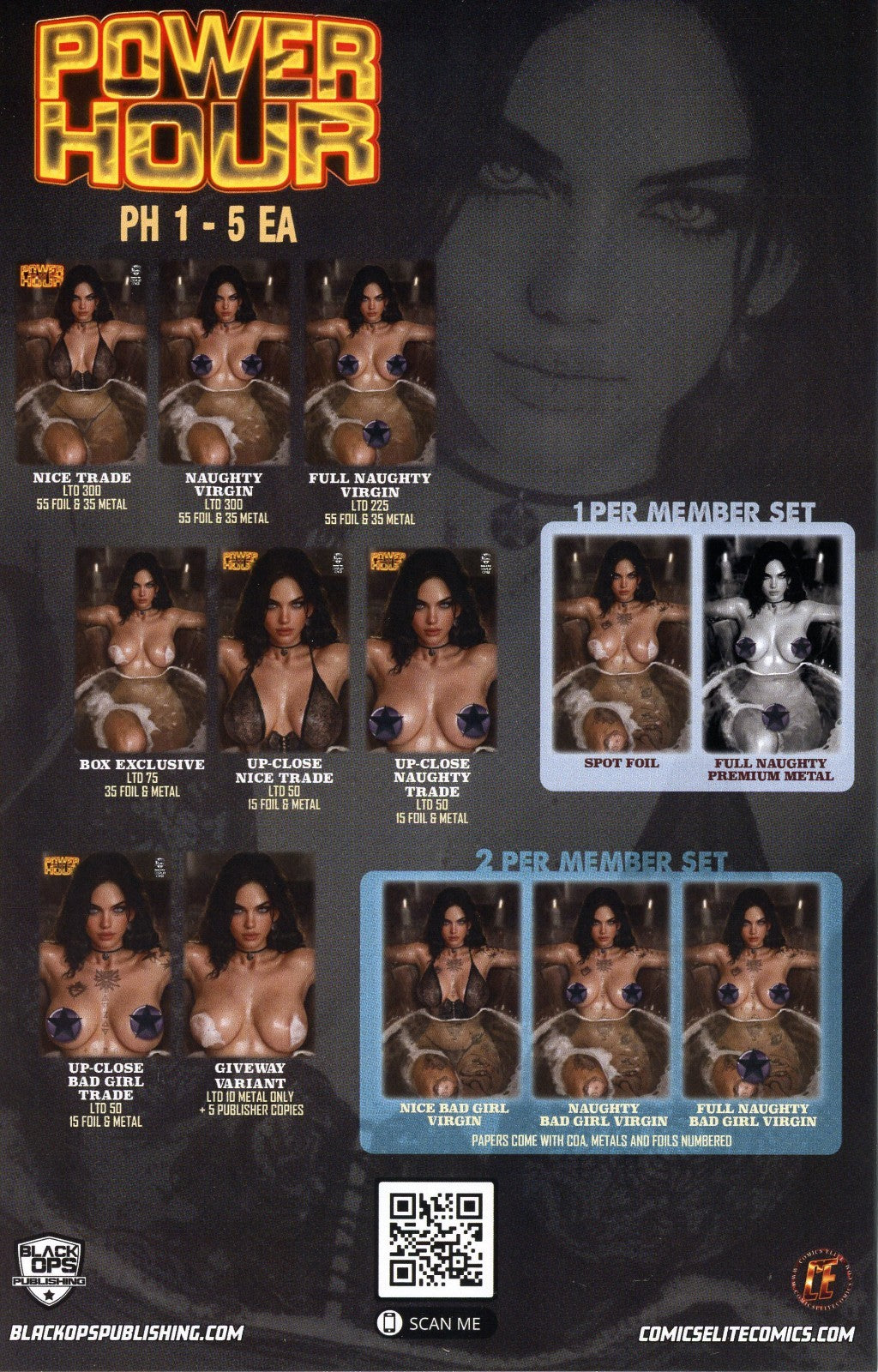 Power Hour #3 Sorceress Yennefer By Shikarii Patreon Exclusive Set of 3 With COA