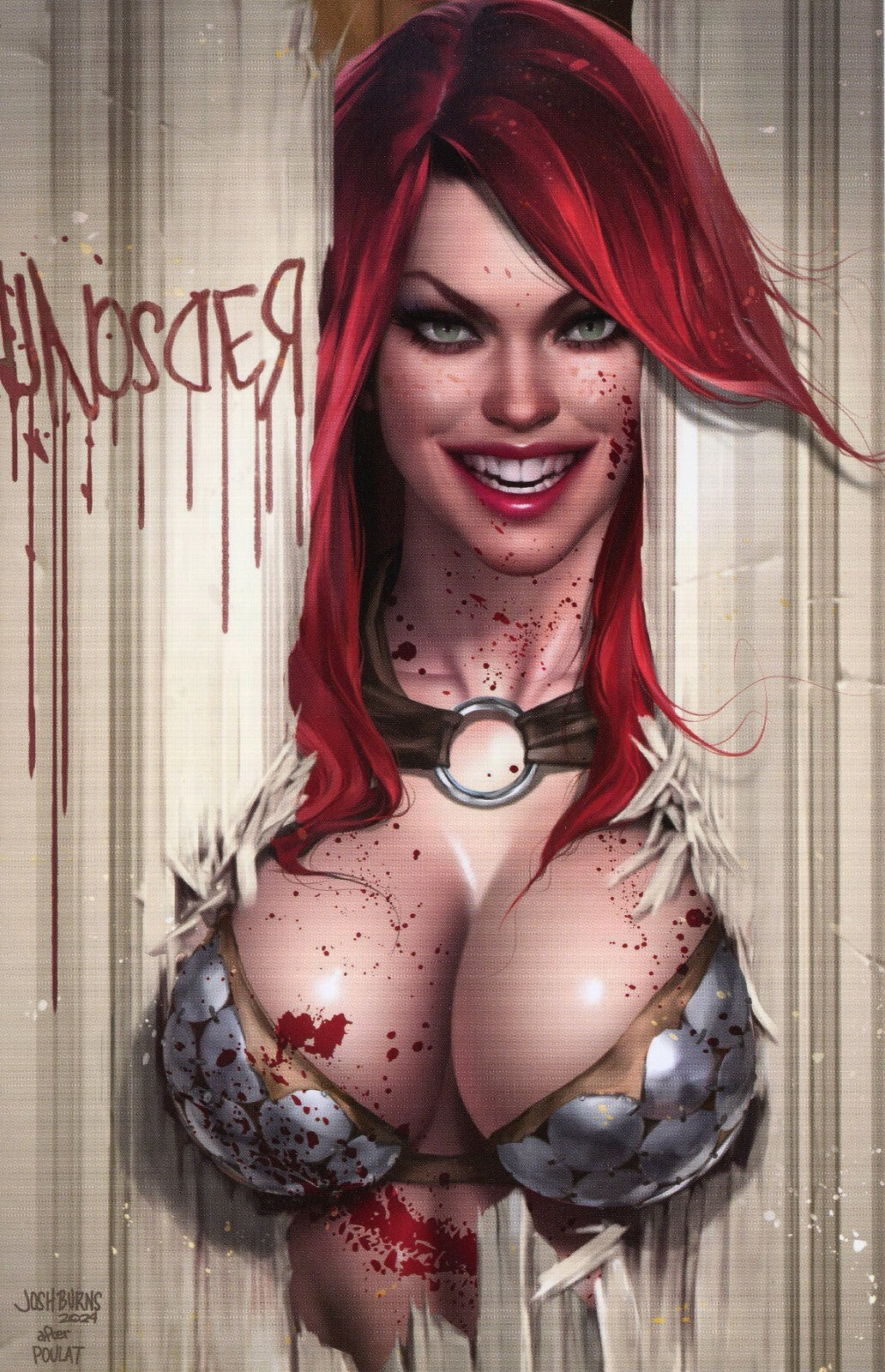RED SONJA #16 JOSH BURNS 616 SHINING Virgin Variant B LTD 500