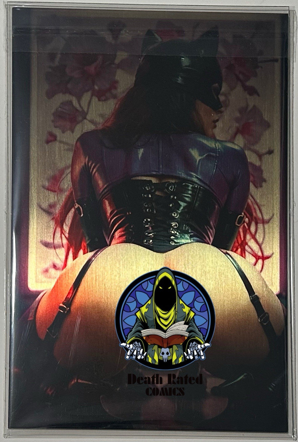 Fantasy of Cosplay Catwoman Cosplay Set Of 2 Full Gold Metal Jacket 1/1