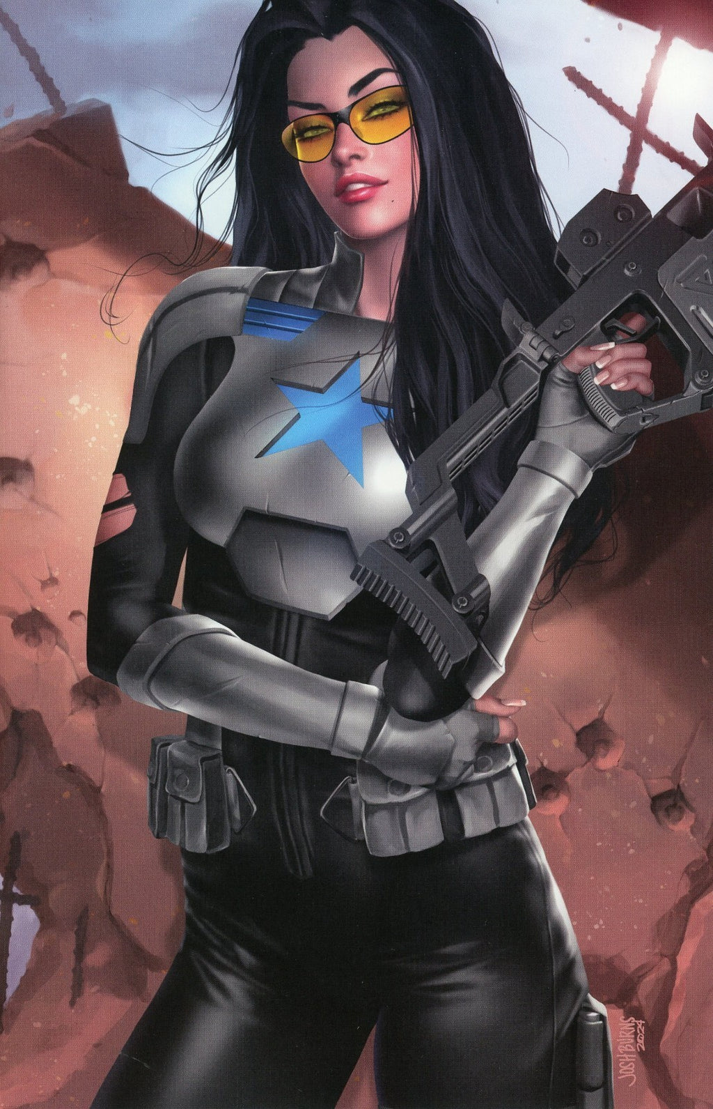 GI JOE #2 JOSH BURNS 616 COMICS Virgin Card Stock Variant A LTD 750