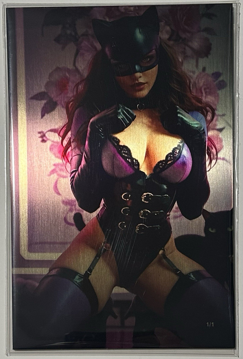 Fantasy of Cosplay Catwoman Cosplay Set Of 2 Full Gold Metal Jacket 1/1