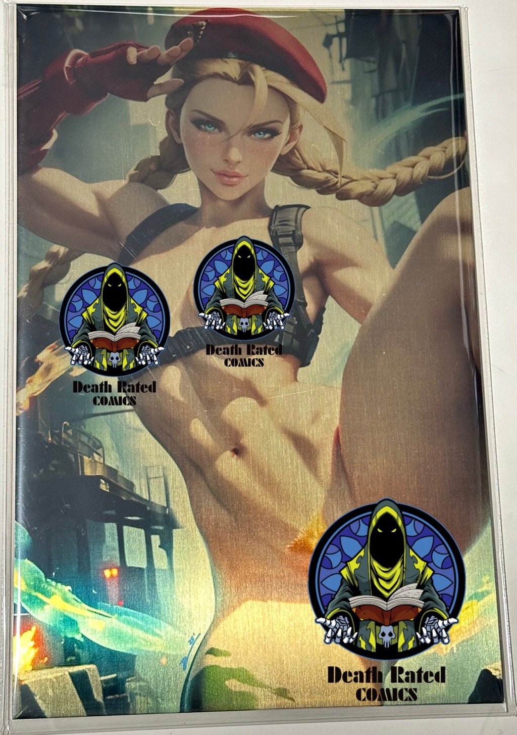 Fantasy of Cosplay Cammy Cosplay Set Of 2 Full Gold Metal Jacket 1/1