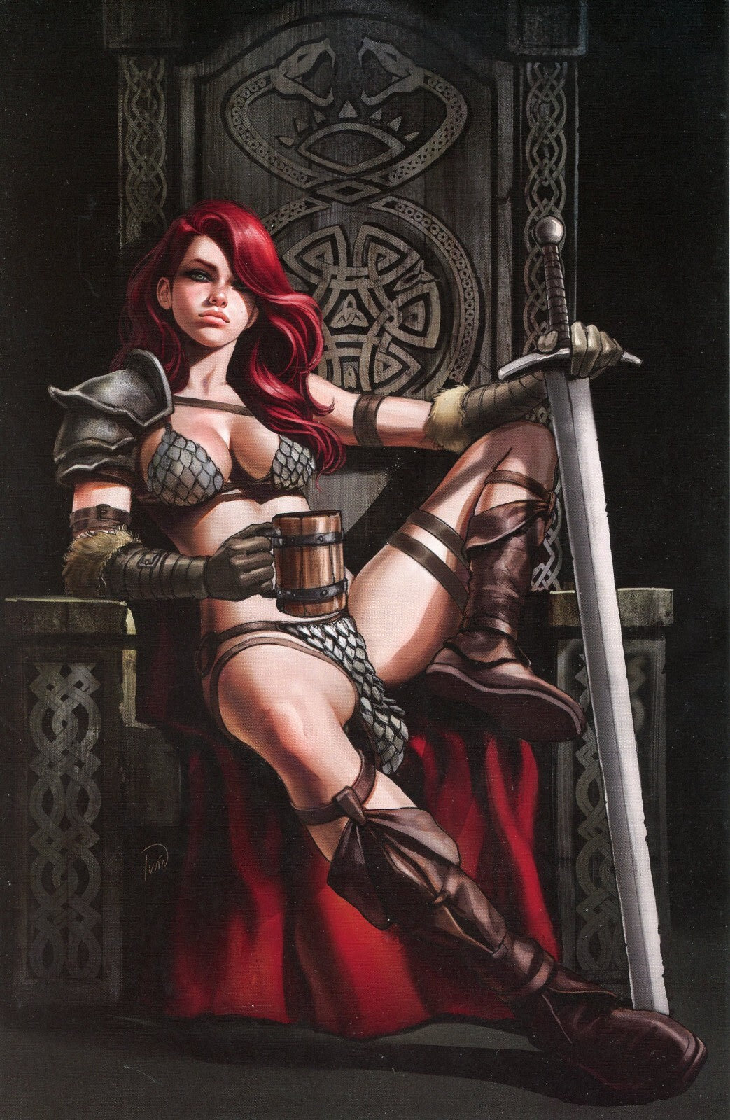 RED SONJA EMPIRE OF THE DAMNED 1 IVAN TALAVERA Virgin Variant A LTD 500