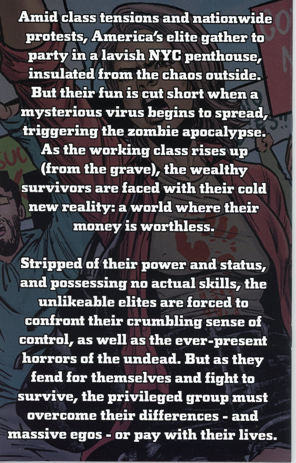 Eat The Rich #1 NSFW Zombie Satire Comic Serve To Live Cover by JC Comics