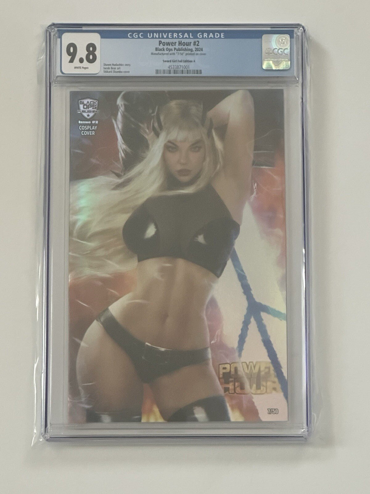 Power Hour #2 Shikarii Cosplay Sword Girl Magik Nice Trade Foil Ltd 7/50 CGC 9.8