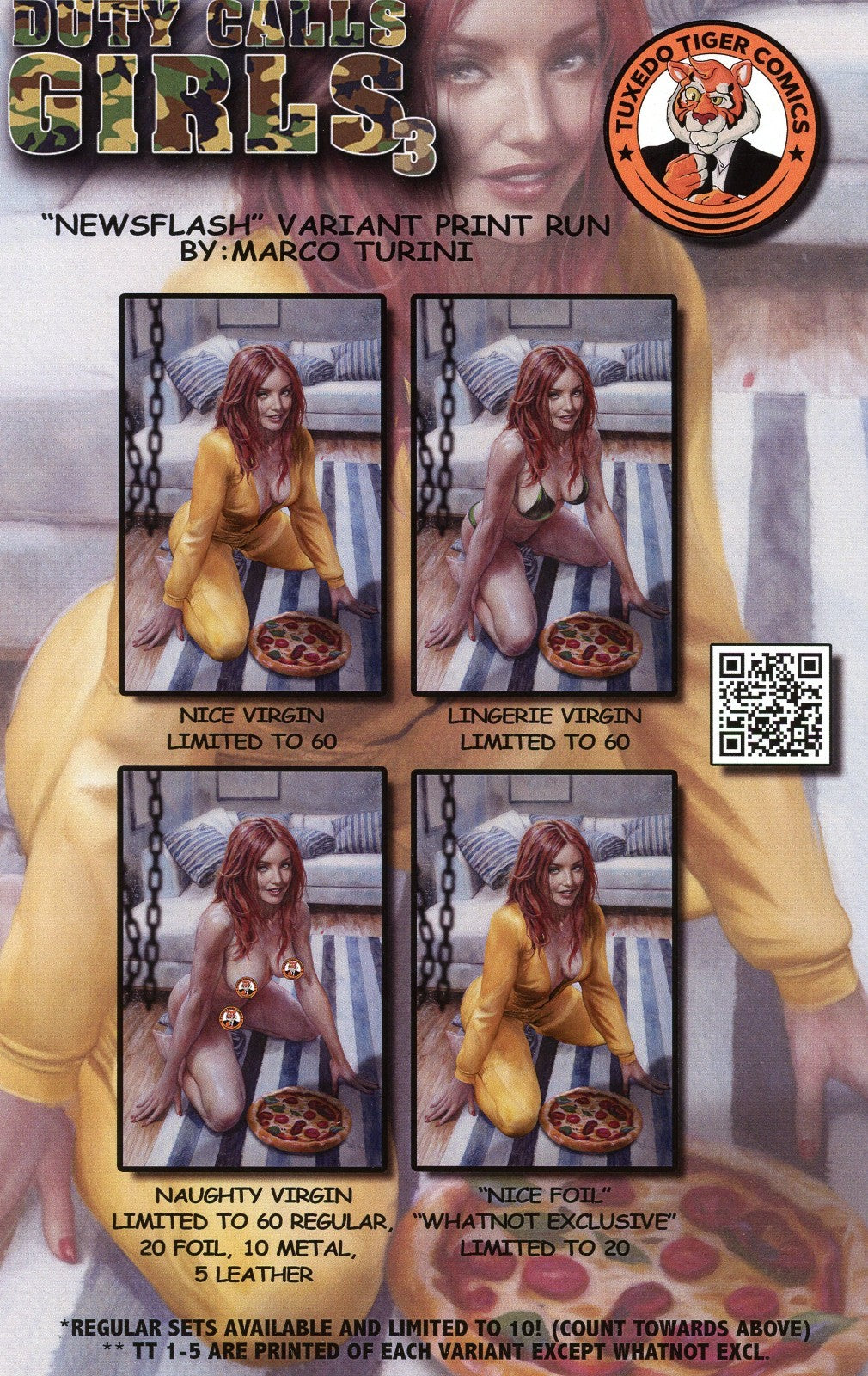 Duty Calls Girls 3 Newsflash Naughty Virgin Variant Ltd 60 By Marco Turini