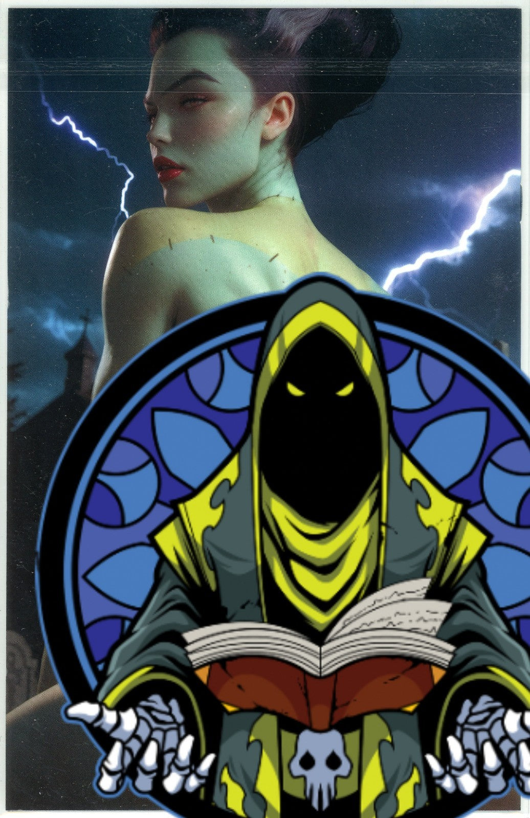 Fantasy of Cosplay Bride of Frankenstein Cosplay Virgin Variant Cover Ltd 100