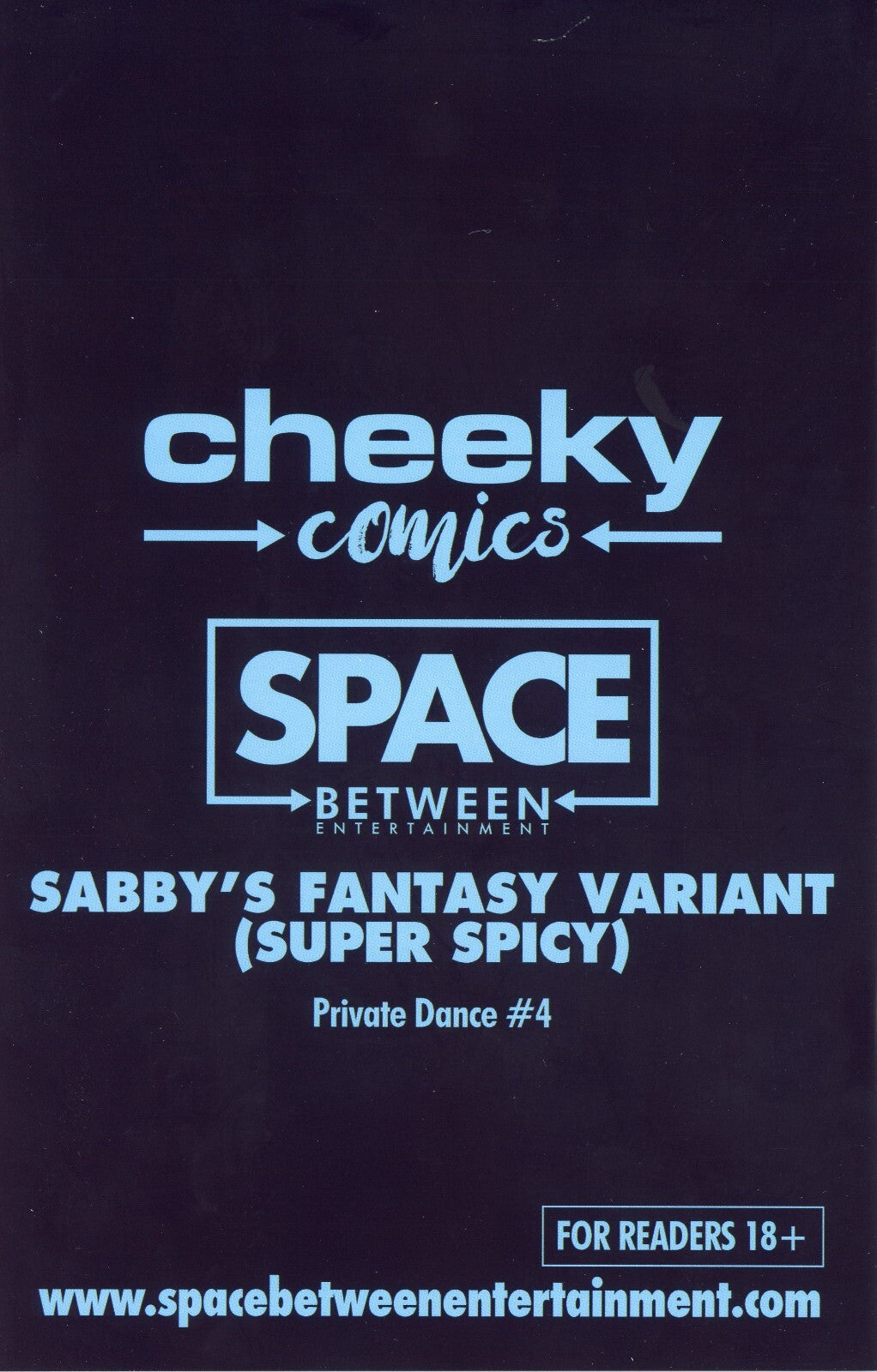Private Dance #4 Cover J Sabby's Fantasy Varant Super Spicy Kickstarter
