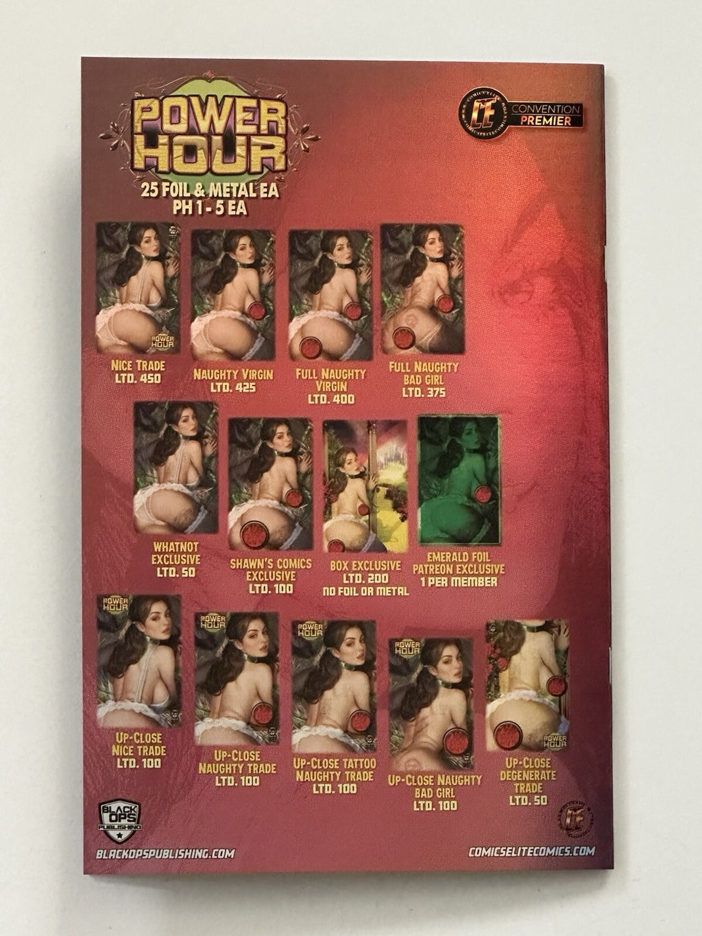 Power Hour #2 Shikarii Belle Cosplay Upclose Tattoo Naughty Trade Foil PH4 Ltd 5