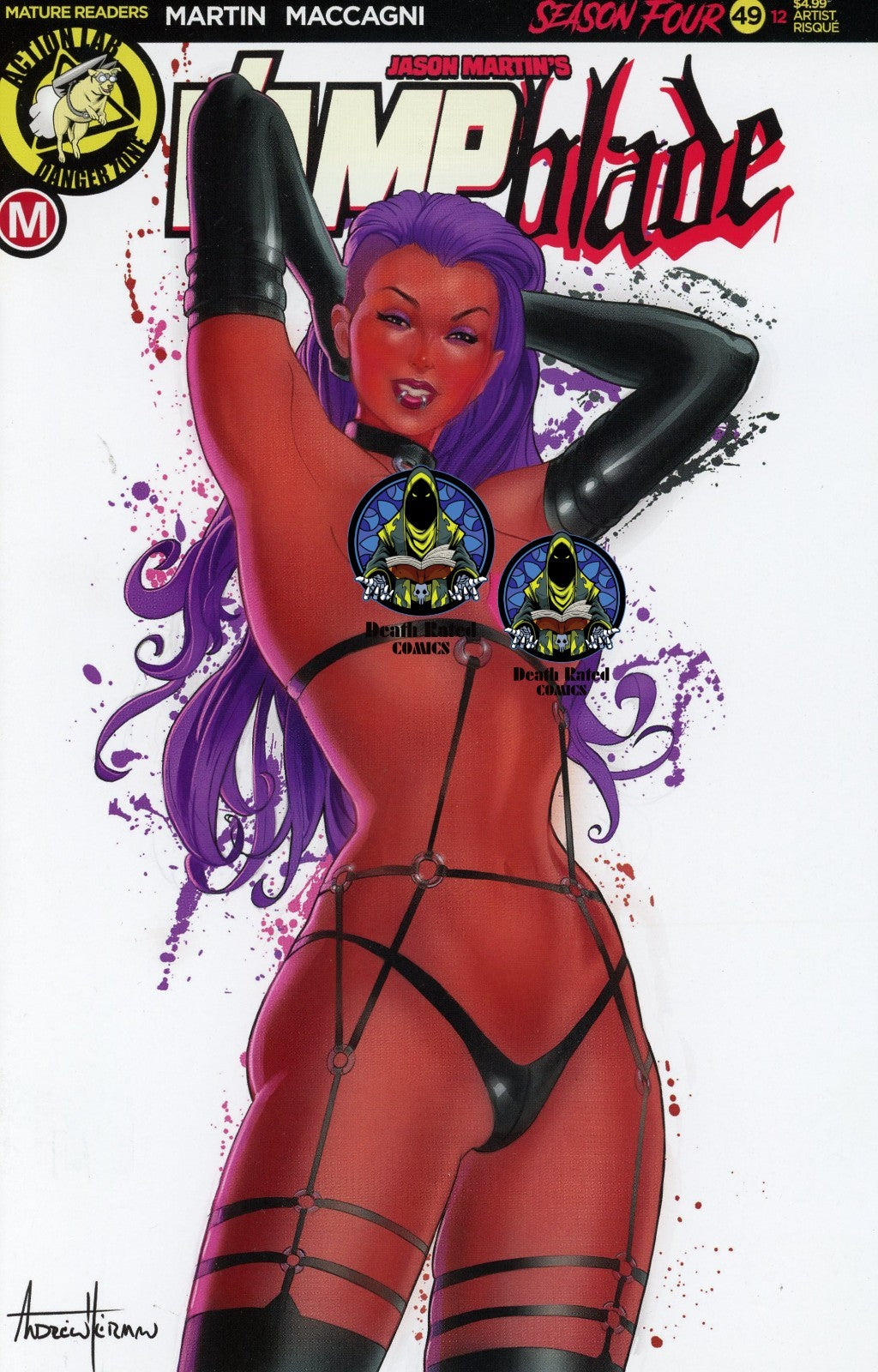 VampBlade #49 Andrew Herman Artist Risque Variant Cover Edition