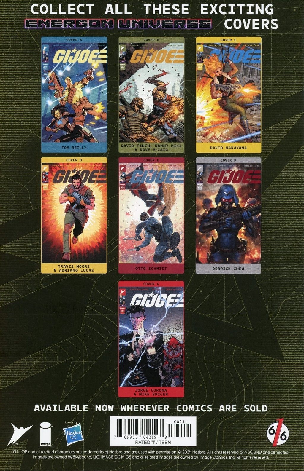 GI JOE #2 JOSH BURNS 616 COMICS Virgin Card Stock Variant A LTD 750