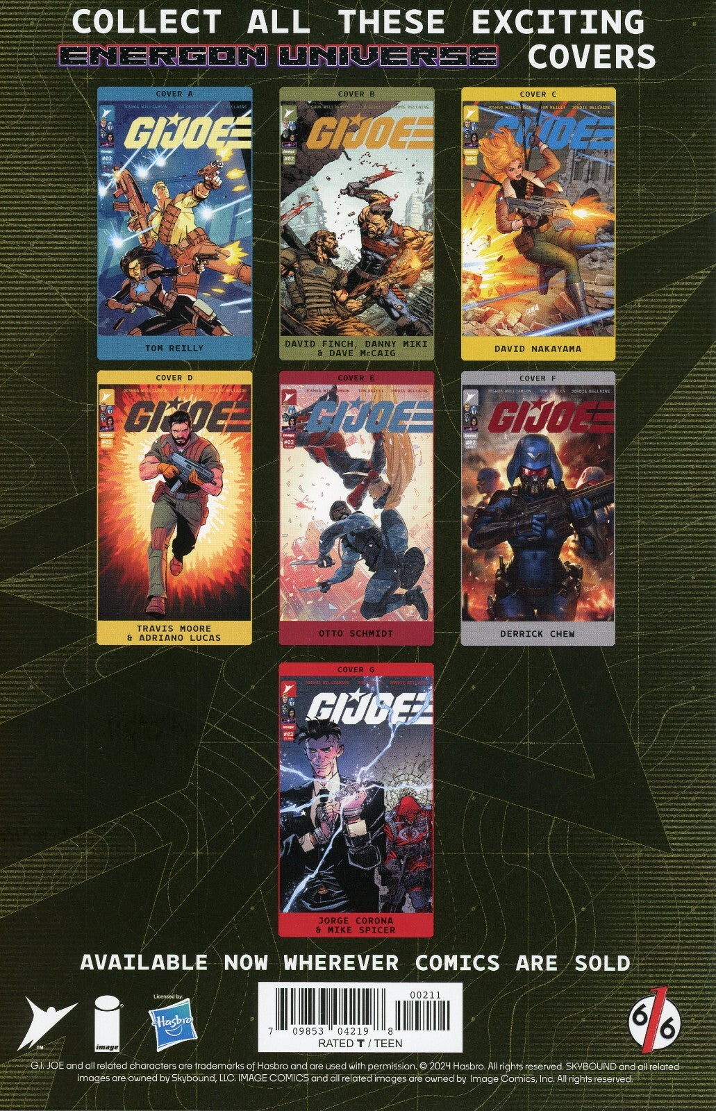 GI JOE #2 JOSH BURNS 616 COMICS Virgin Card Stock Variant A LTD 750