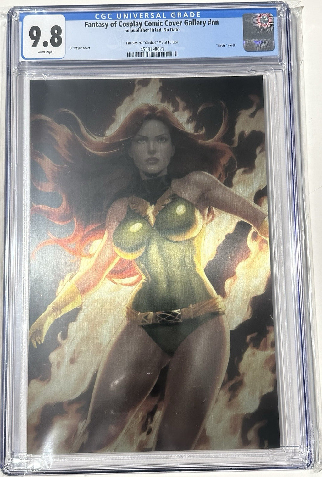 Fantasy of Cosplay Phoenix Firebird Virgin Variant '97 METAL Set of 2 CGC 9.8